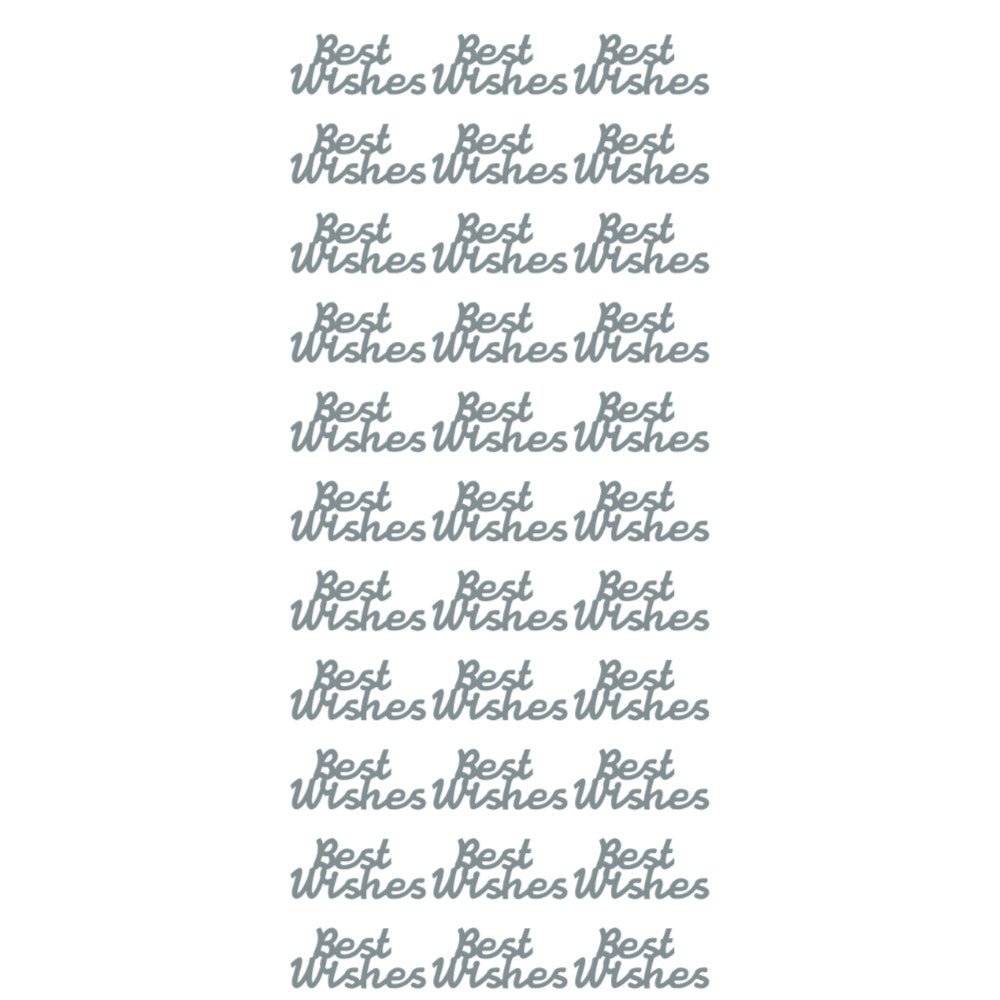 Best Wishes (small) Peeloff Stickers | Buy Online from The Home Crafters