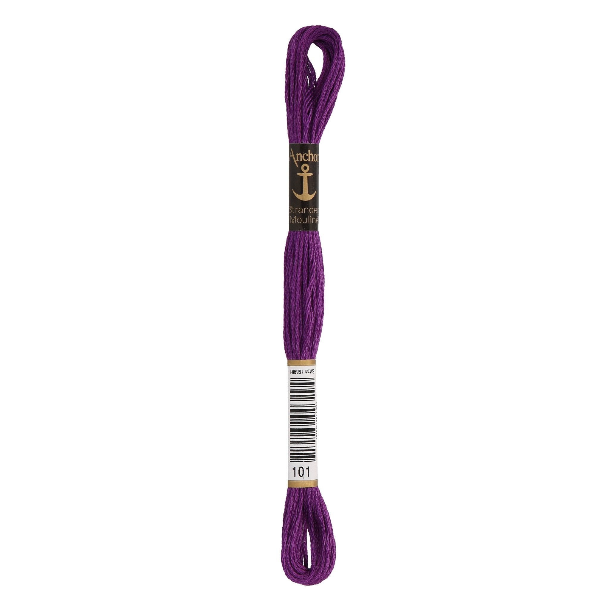 101: Anchor Stranded Mouline Cotton Skein - 8m | Buy Online from The Home Crafters