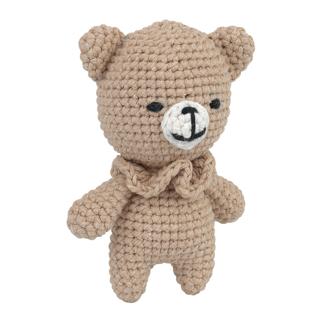 Knitty Critters Pouch Pals Crochet Kit - Eddy the Bear | Buy Online from The Home Crafters