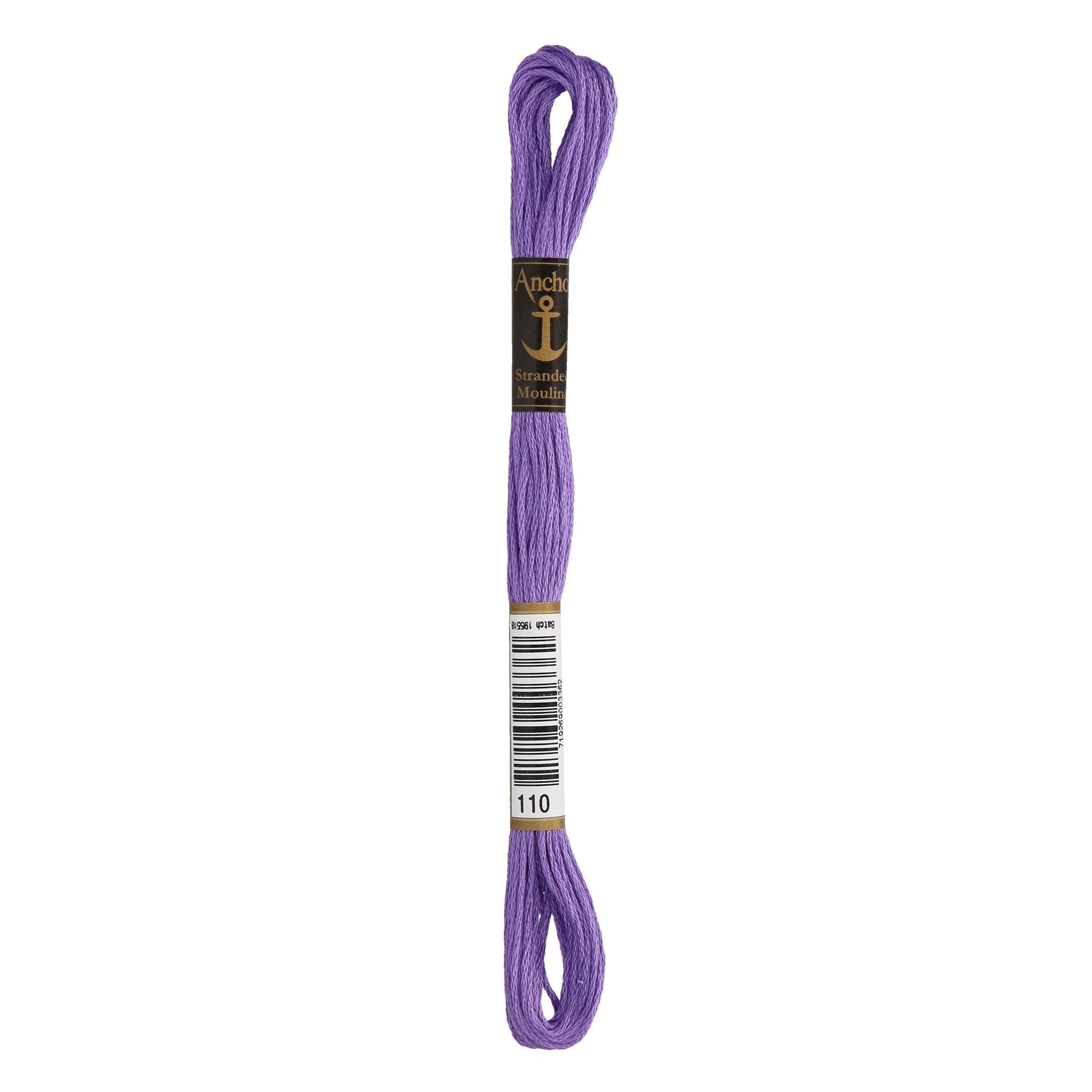 110: Anchor Stranded Mouline Cotton Skein - 8m | Buy Online from The Home Crafters