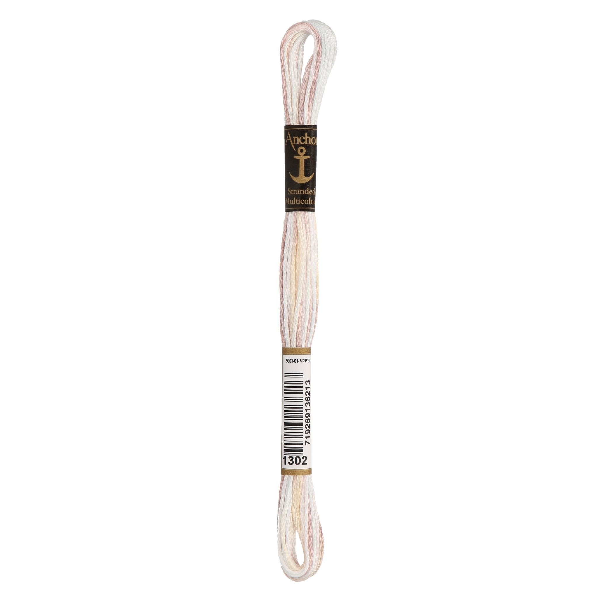 1302: Anchor Stranded Multi Coloured Cotton Skein - 8m | Buy Online from The Home Crafters