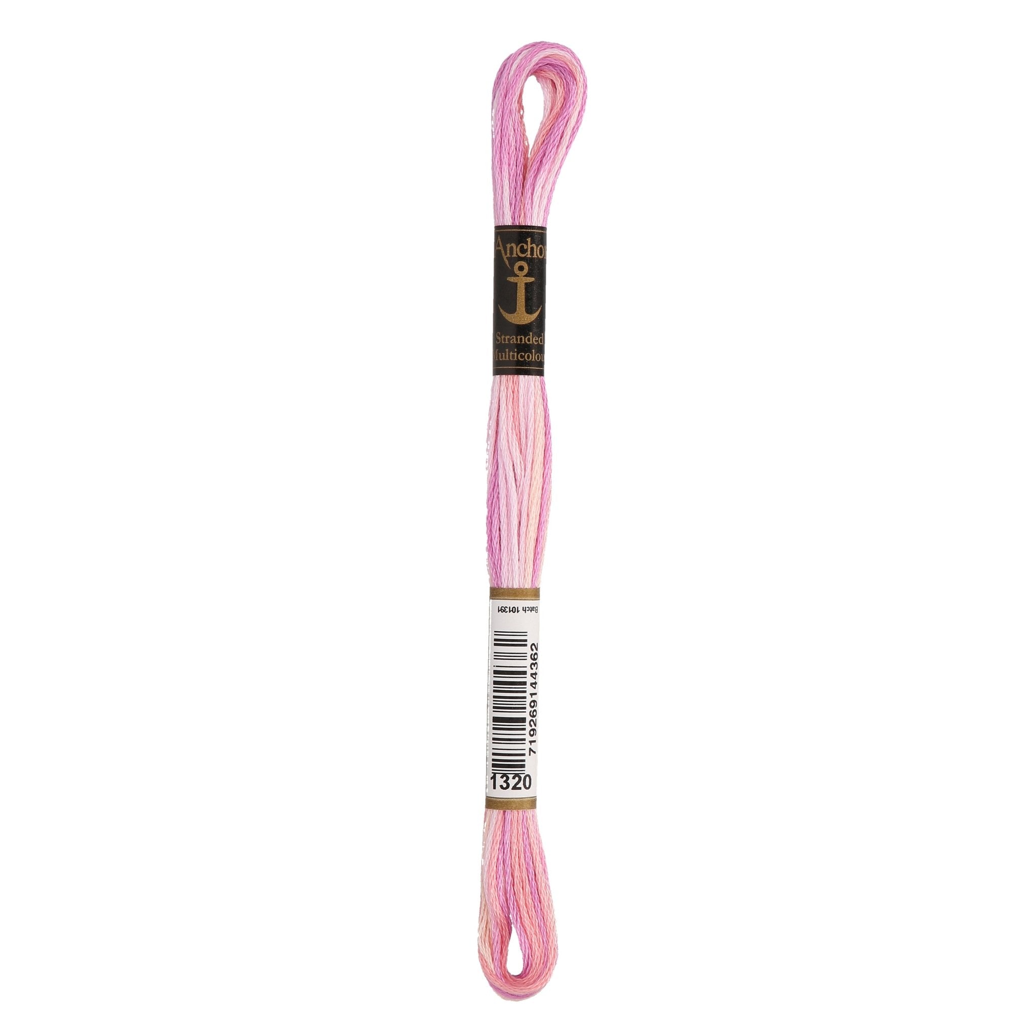 1320: Anchor Stranded Multi Coloured Cotton Skein - 8m | Buy Online from The Home Crafters
