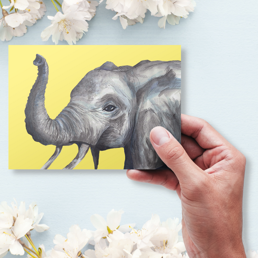 Handmade Wildlife Postcard