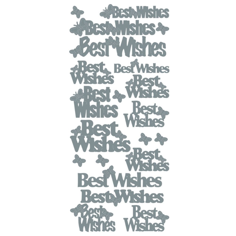 Best Wishes (large) Peeloff Stickers | Buy Online from The Home Crafters