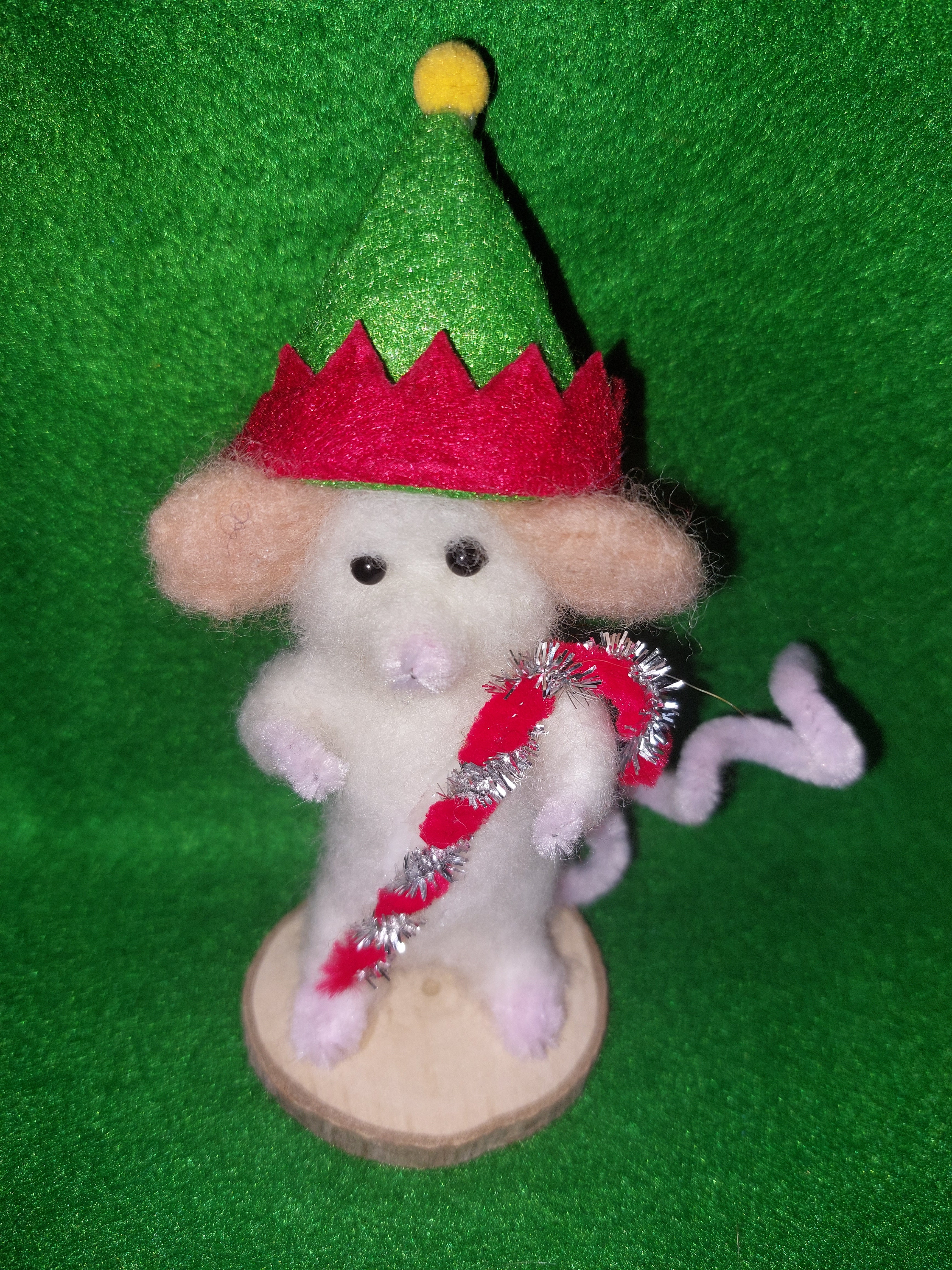 Felt Mice Ornament - Knitting Mouse Ornament
