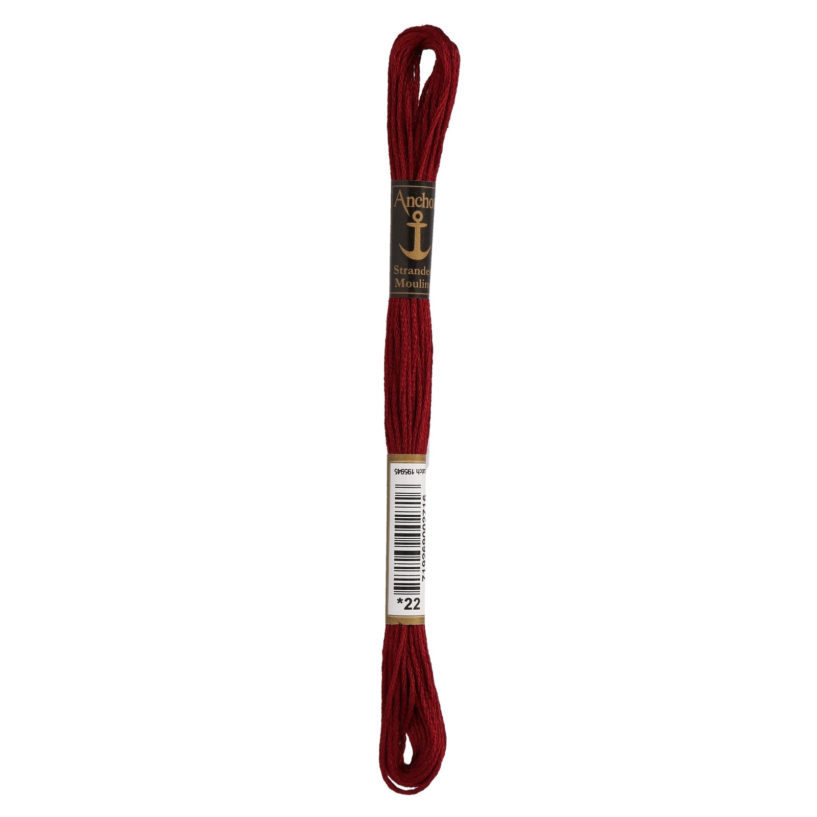 22: Anchor Stranded Mouline Cotton Skein - 8m | Buy Online from The Home Crafters