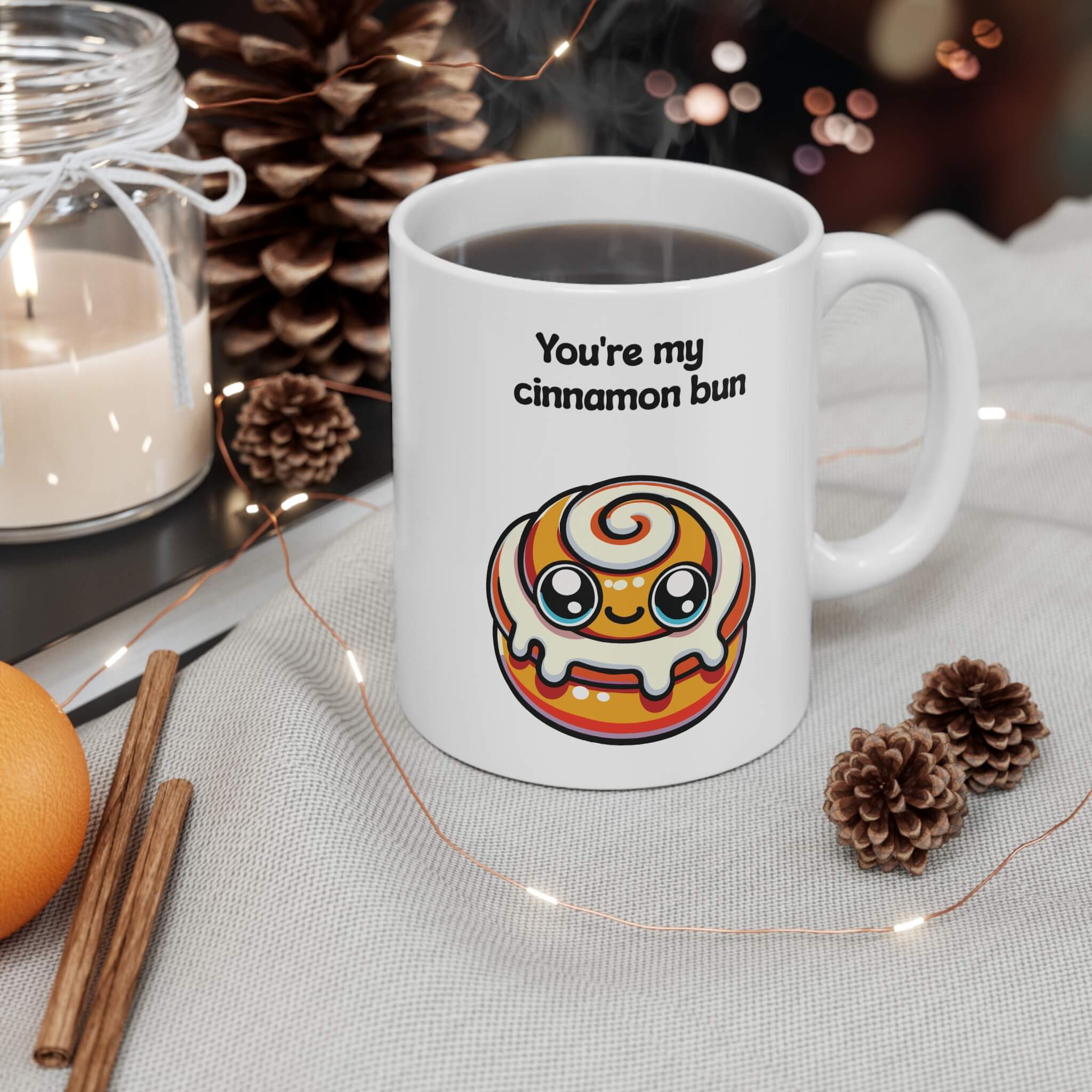 You’re My Cinnamon Bun Mug – Cute Kawaii Cup | Buy Online from The Home Crafters