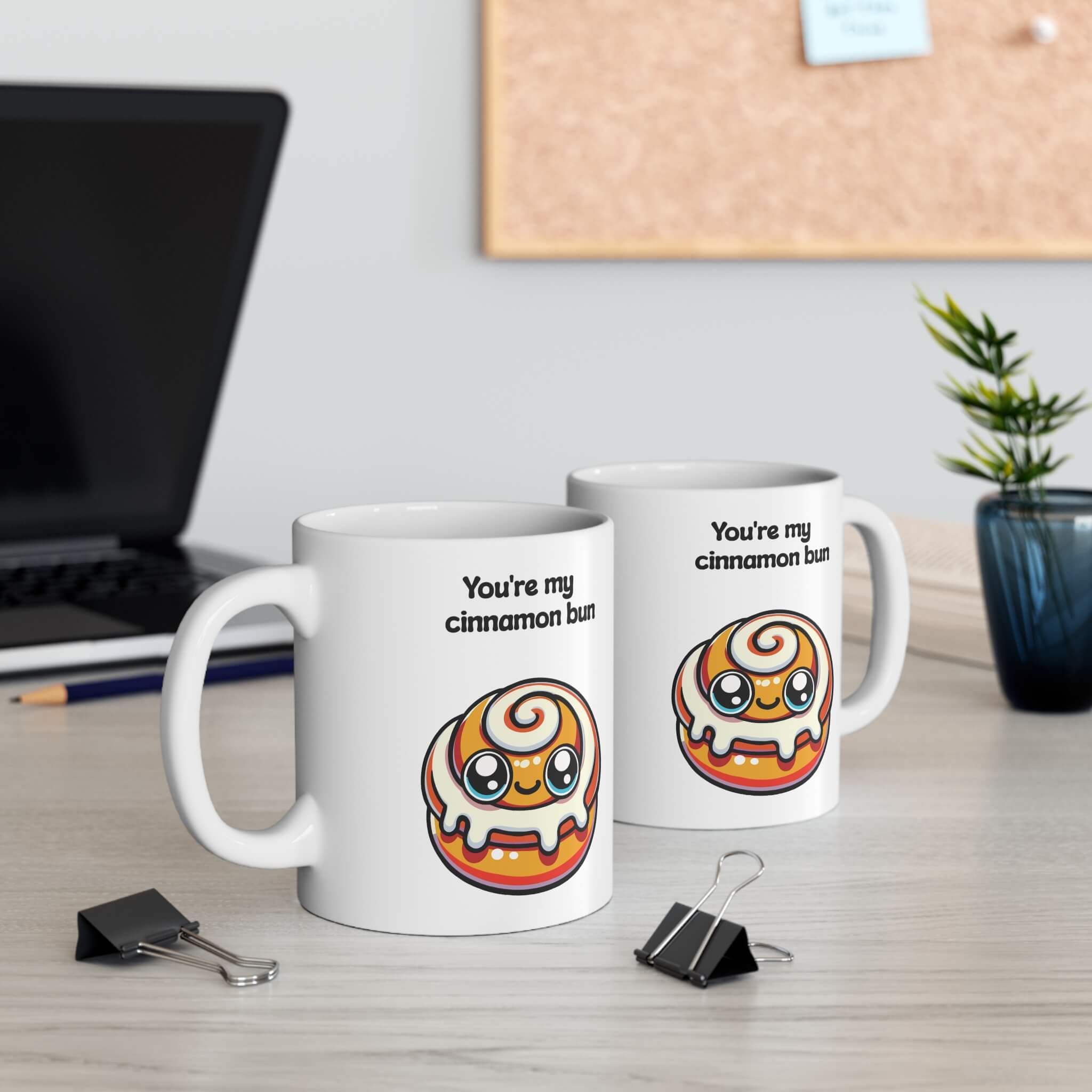You’re My Cinnamon Bun Mug – Cute Kawaii Cup | Buy Online from The Home Crafters