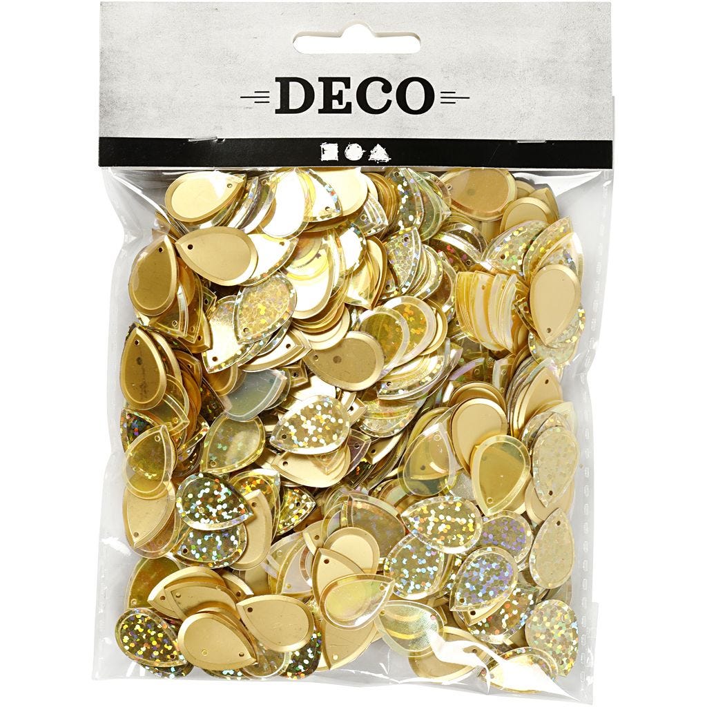 14x19mm Teardrop Sequins - 50g | Buy Online from The Home Crafters