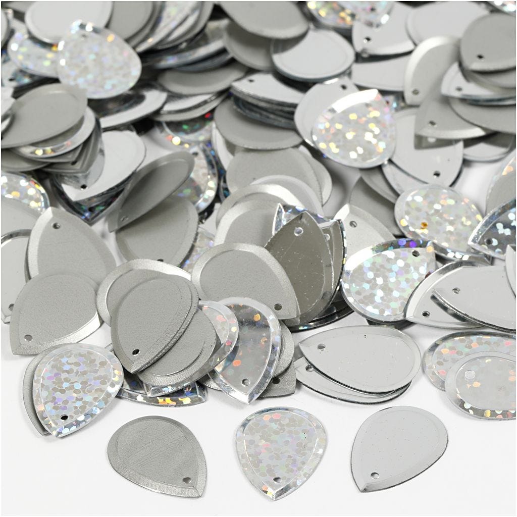14x19mm Teardrop Sequins - 50g | Buy Online from The Home Crafters