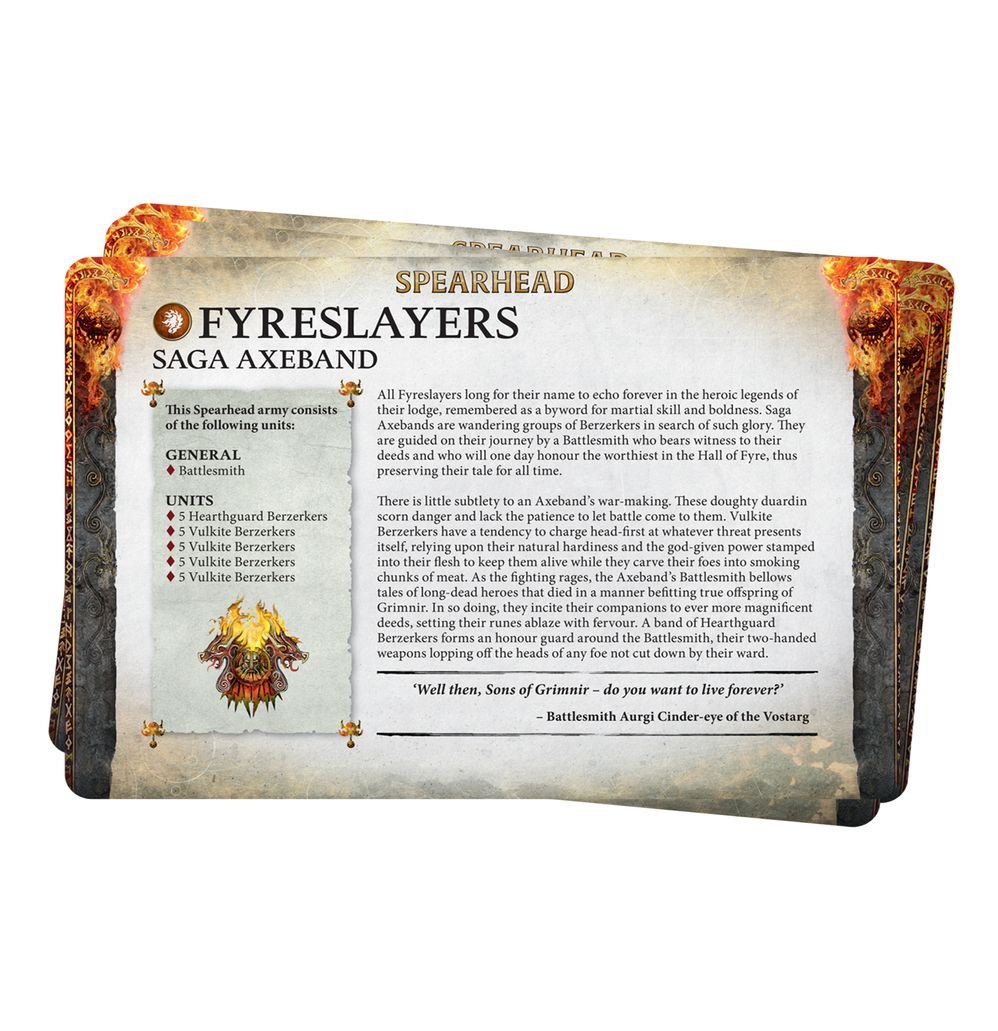 AoS Faction Pack: Fyreslayers | Buy Online from The Home Crafters