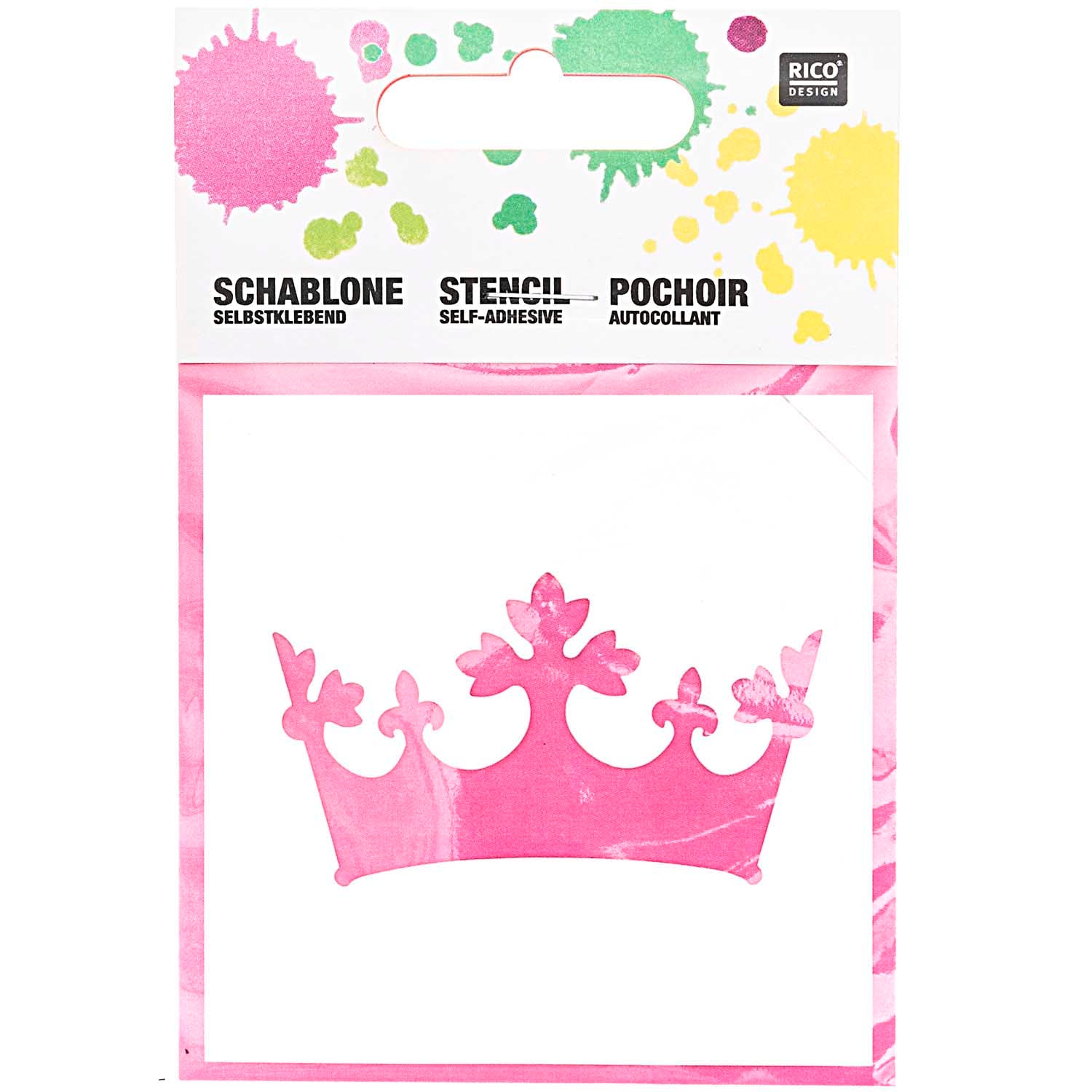 Rico Design Small Crown Stencil | Buy Online from The Home Crafters