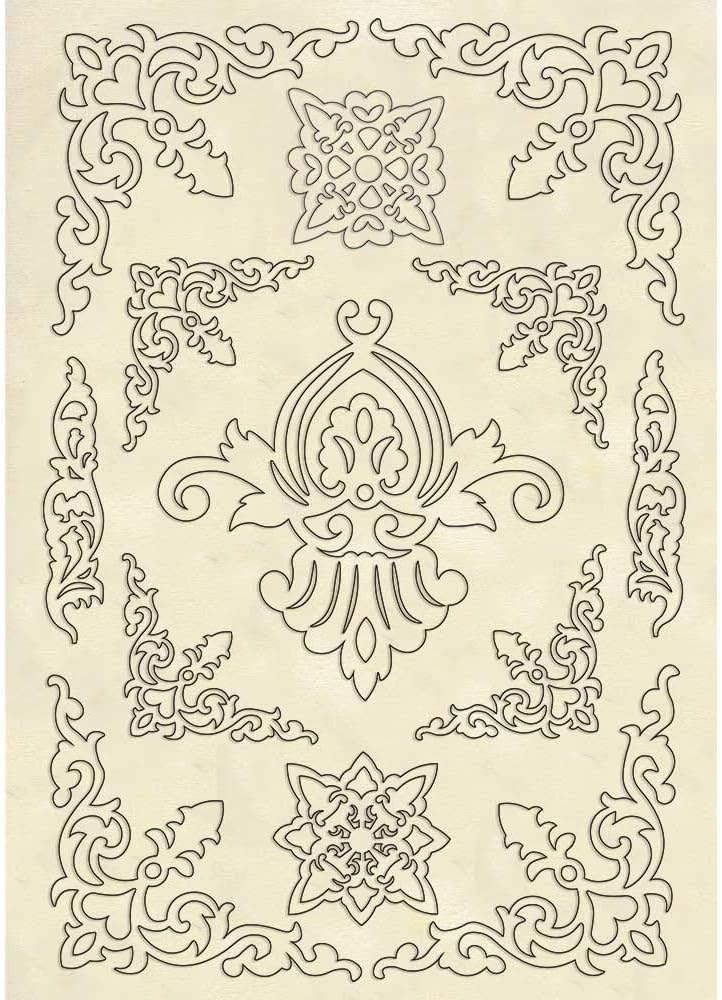 Stamperia A5 Wooden Shapes: Ornaments - 13pc | Buy Online from The Home Crafters