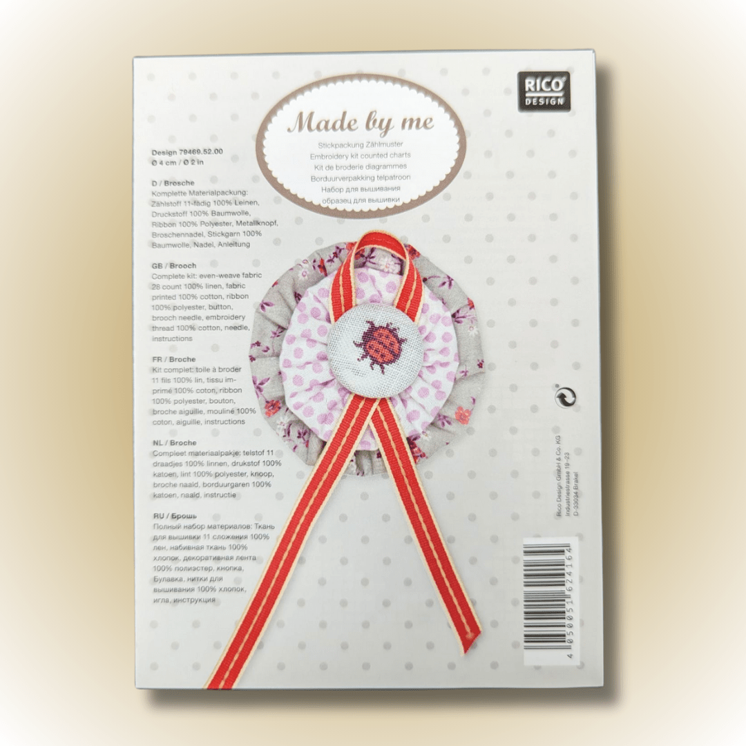 Made by Me - Needlework Brooch Craft Kit | Buy Online from The Home Crafters