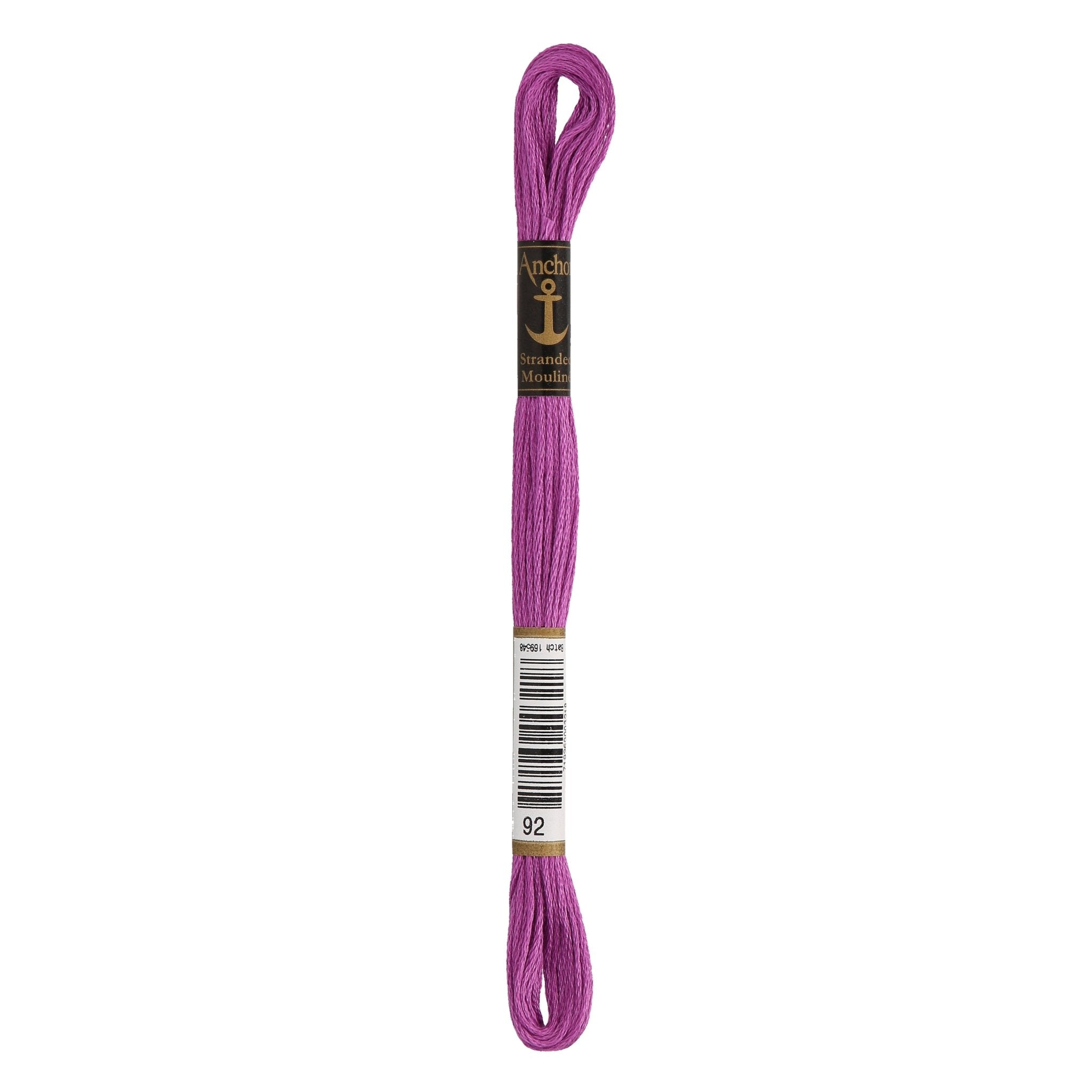 92: Anchor Stranded Mouline Cotton Skein - 8m | Buy Online from The Home Crafters