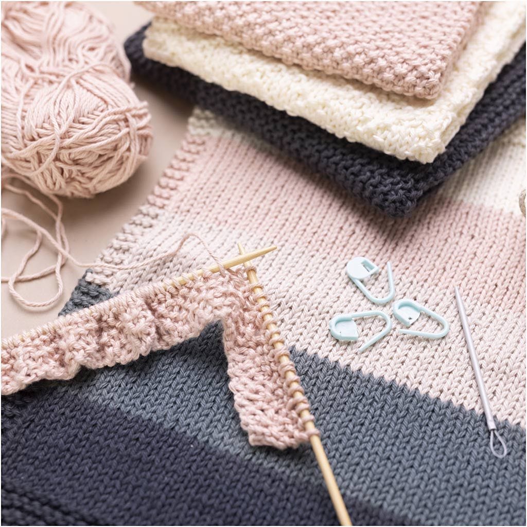 Starter Craft Kit: Knitting Cotton Washcloths