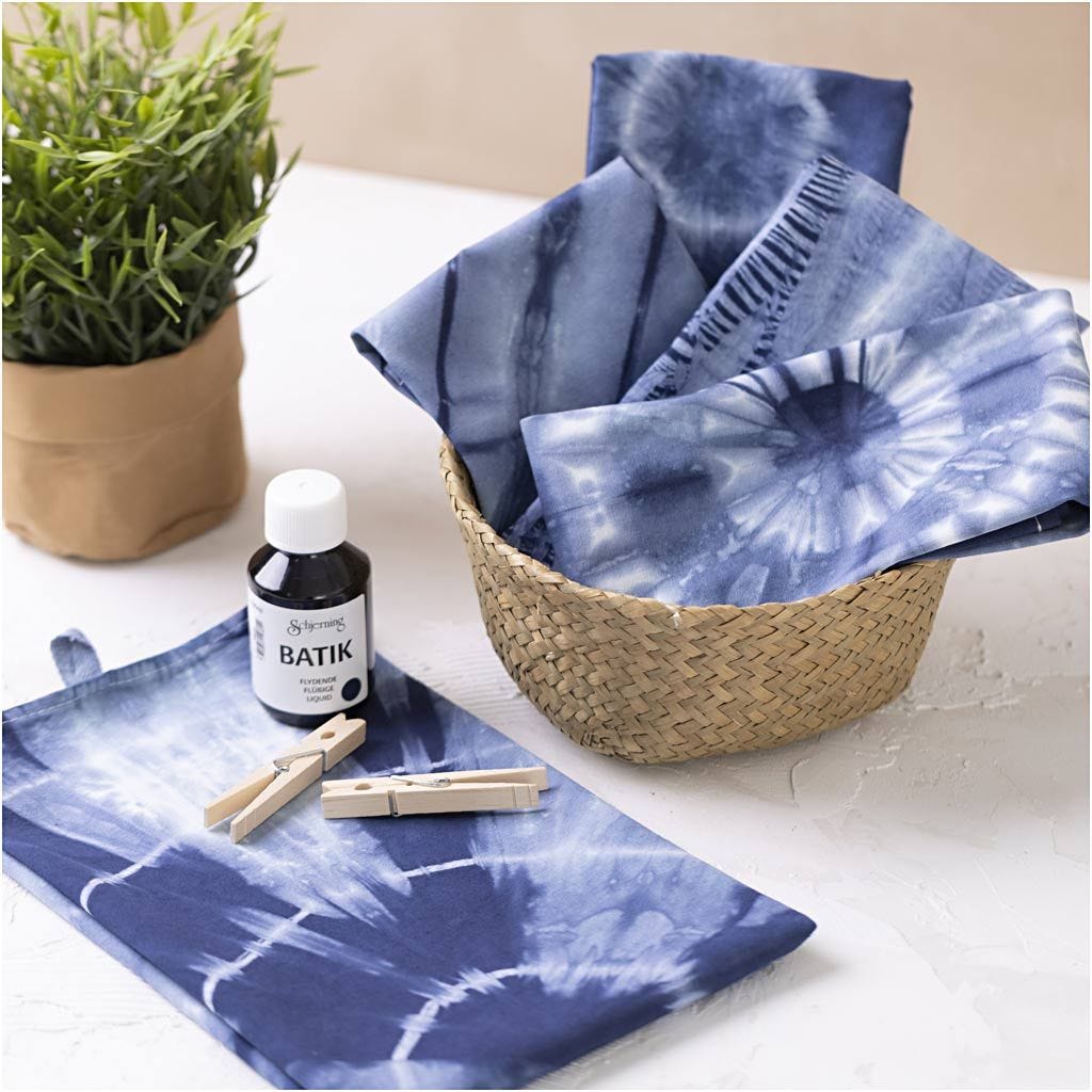Starter Craft Kit: Batik Tie-Dye Tea Towels