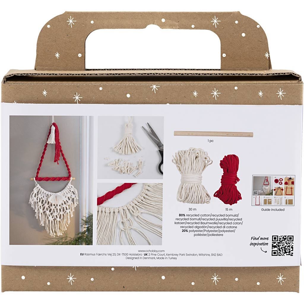 Mini Macramé Kit - Santa Claus | Buy Online from The Home Crafters