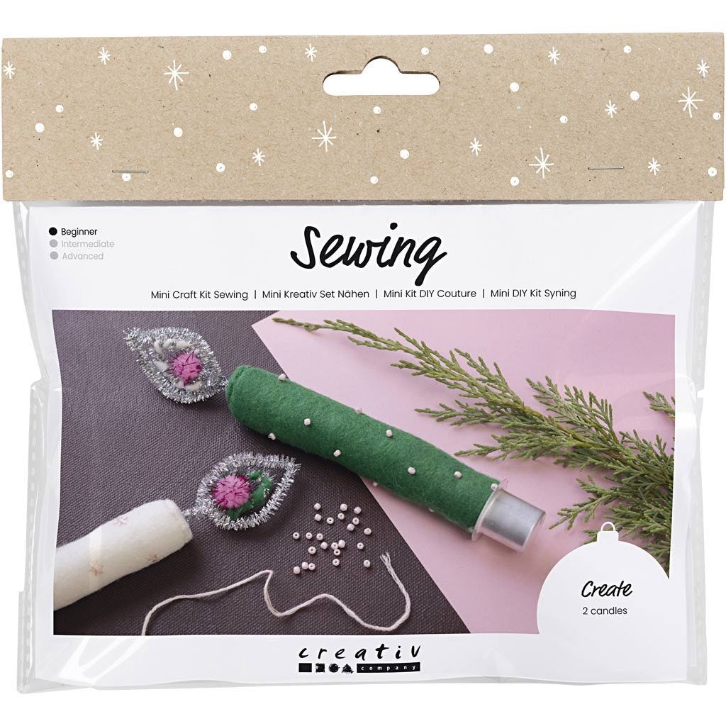 Christmas Mini Craft Kit - Sewing Candles | Buy Online from The Home Crafters