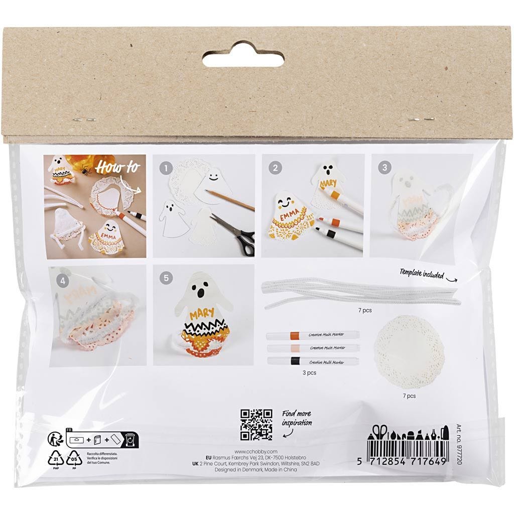 Halloween Mini Craft Kit - Ghosts | Buy Online from The Home Crafters