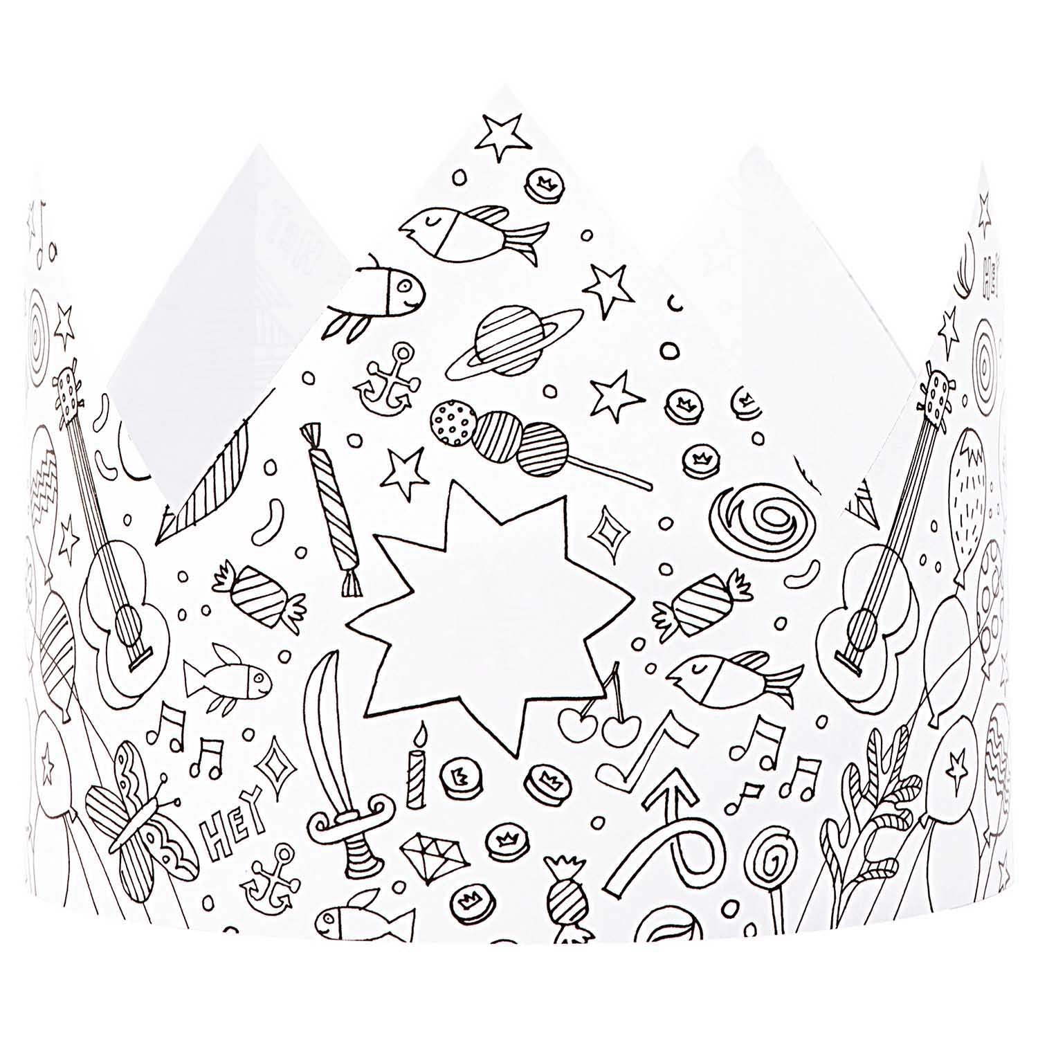 Colour Your Own Crowns Activity Box - 5pc | Buy Online from The Home Crafters