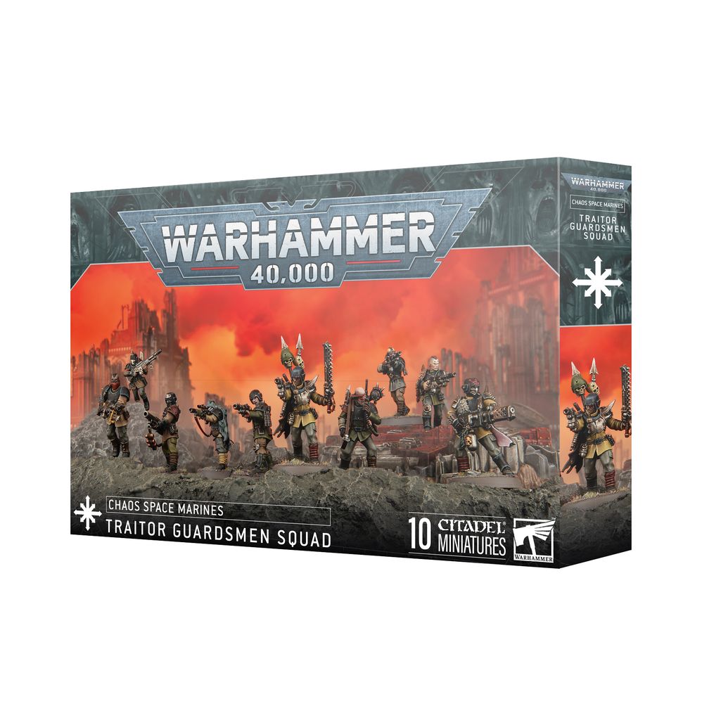 Chaos Space Marines: Traitor Guardsmen Squad | Buy Online from The Home Crafters