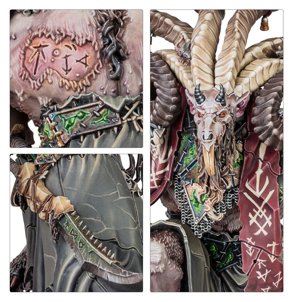 Skaven: Vizzik Skour Prophet Horned Rat | Buy Online from The Home Crafters
