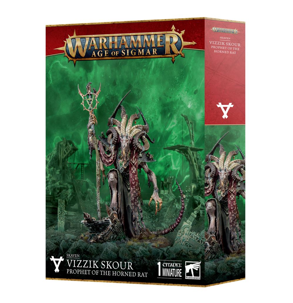 Skaven: Vizzik Skour Prophet Horned Rat | Buy Online from The Home Crafters