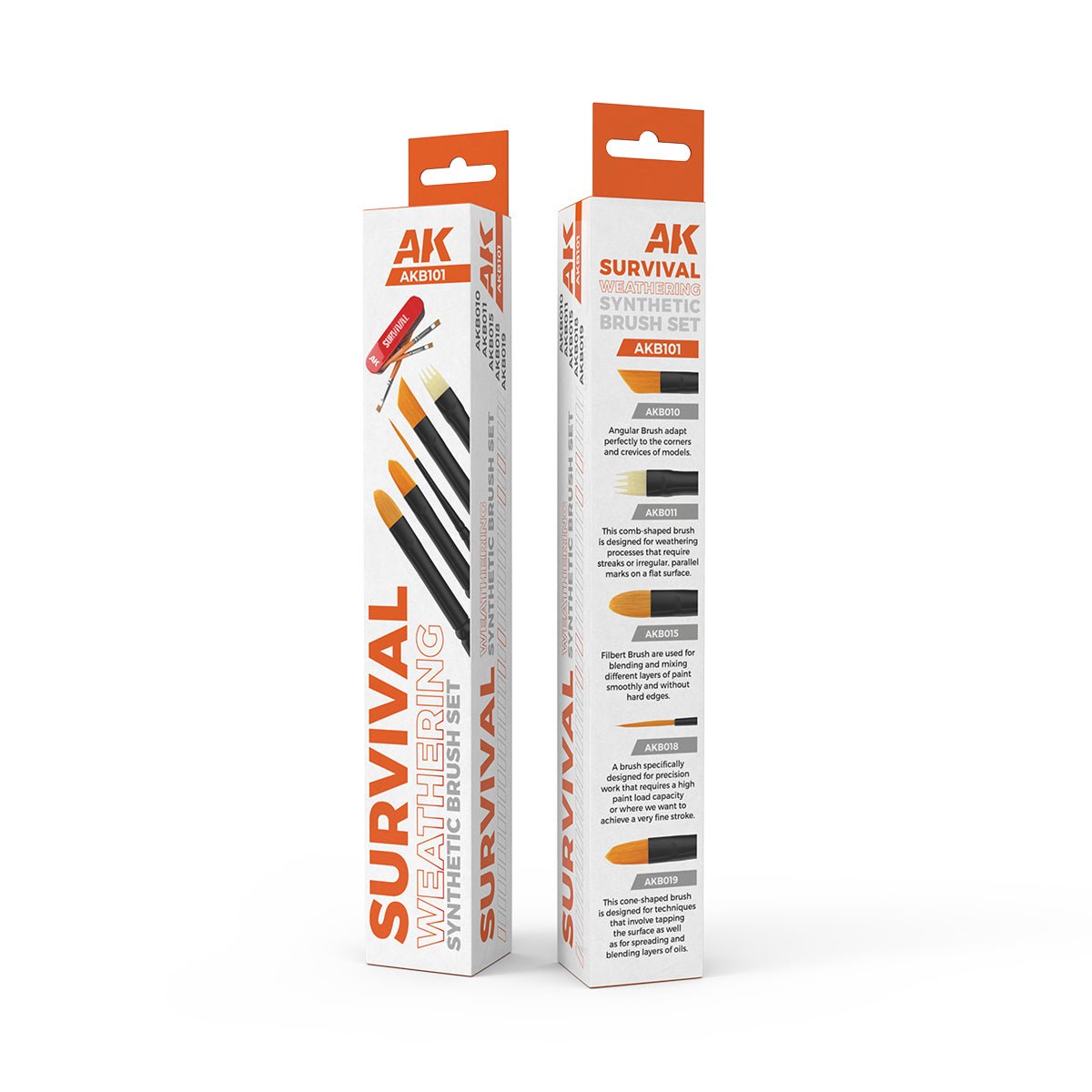 AK Survival Weathering Brushes - Set of 5 | Buy Online from The Home Crafters