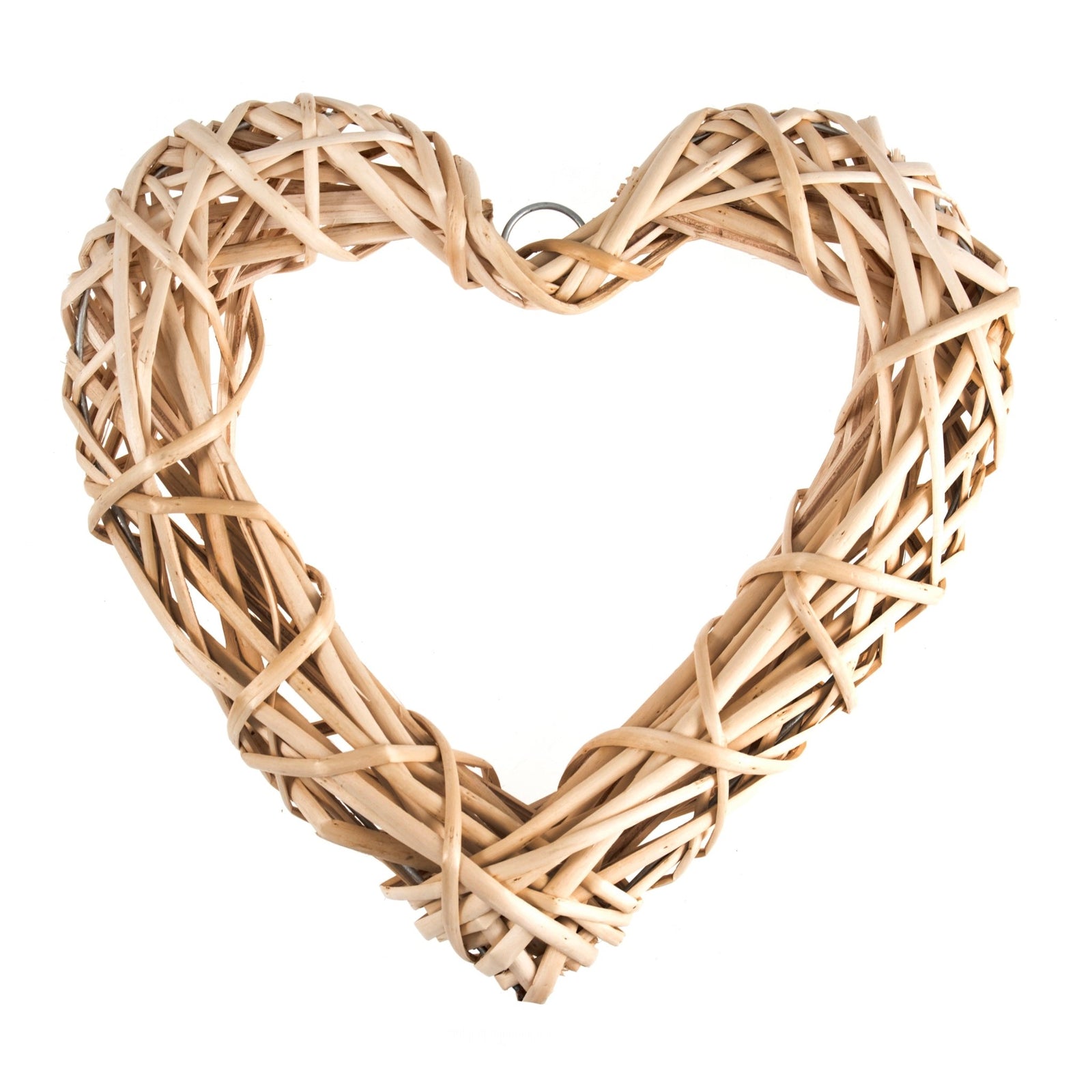 Wreath Base: Light Willow Heart - 30cm | Buy Online from The Home Crafters