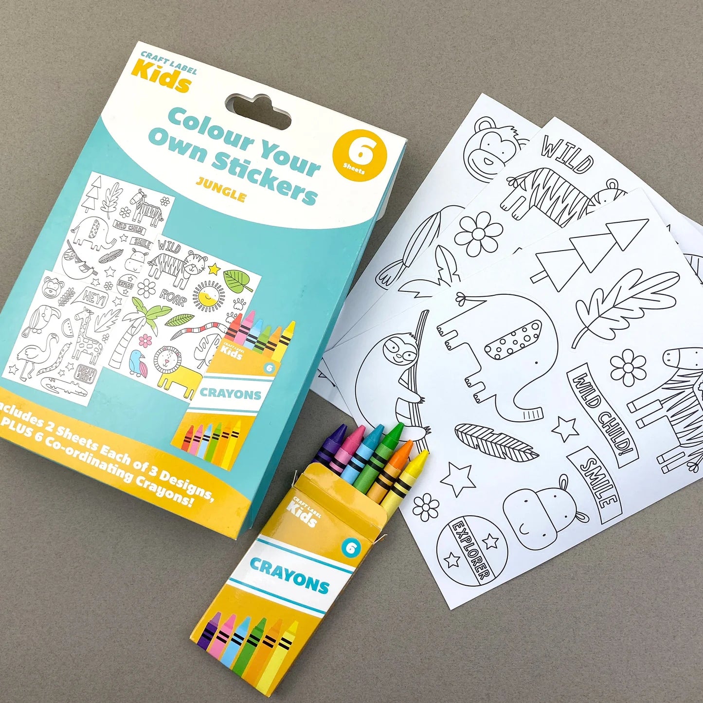 Colour Your Own Stickers - Jungle