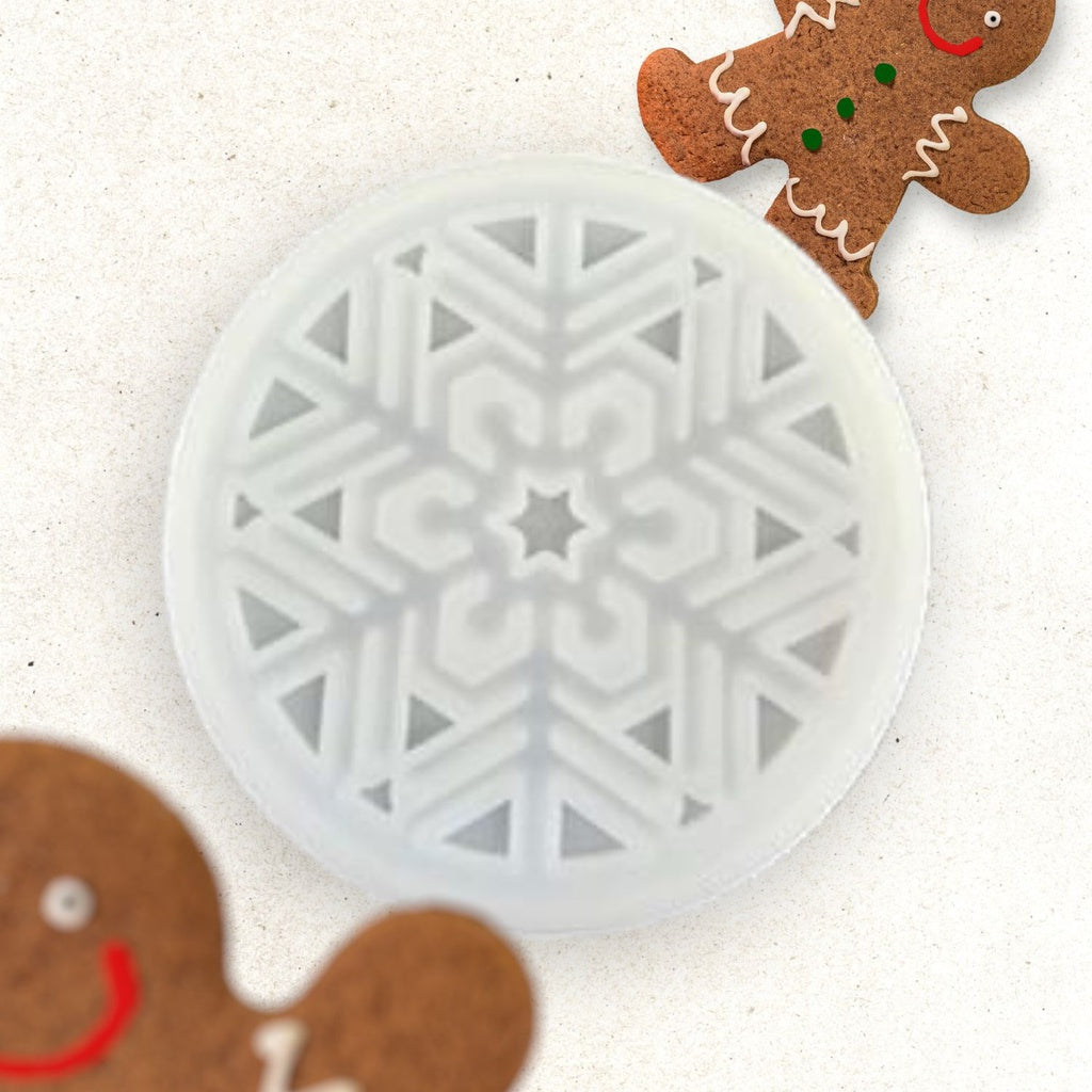 Silicone Mould: Snowflake Coaster - 9cm