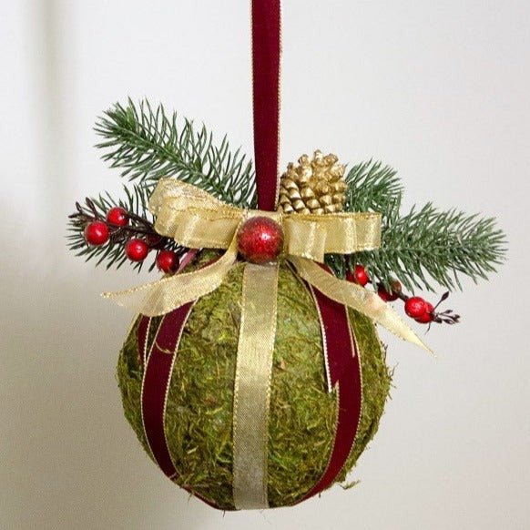 Hanging Moss Ball Topiary Base - 10cm | Buy Online from The Home Crafters