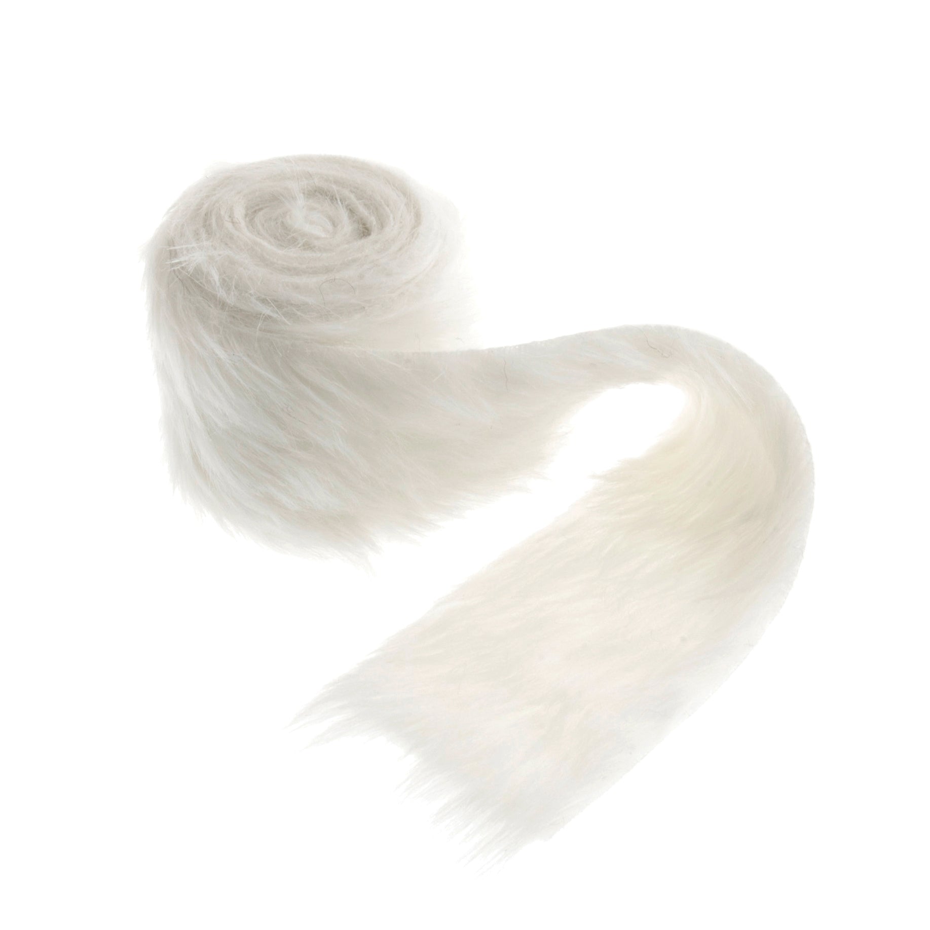 Faux Fur Roll: White - 2m