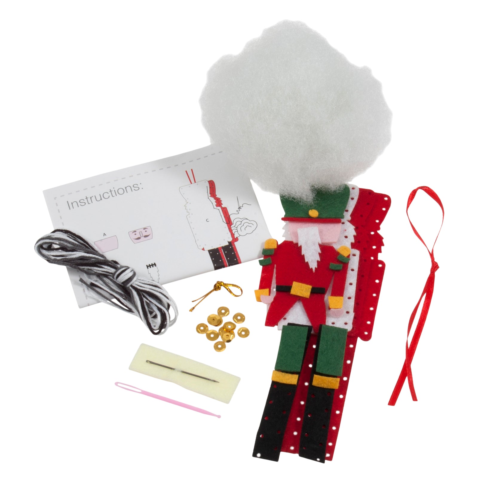 Trimits Felt Decoration Kit: Christmas Nutcracker | Buy Online from The Home Crafters