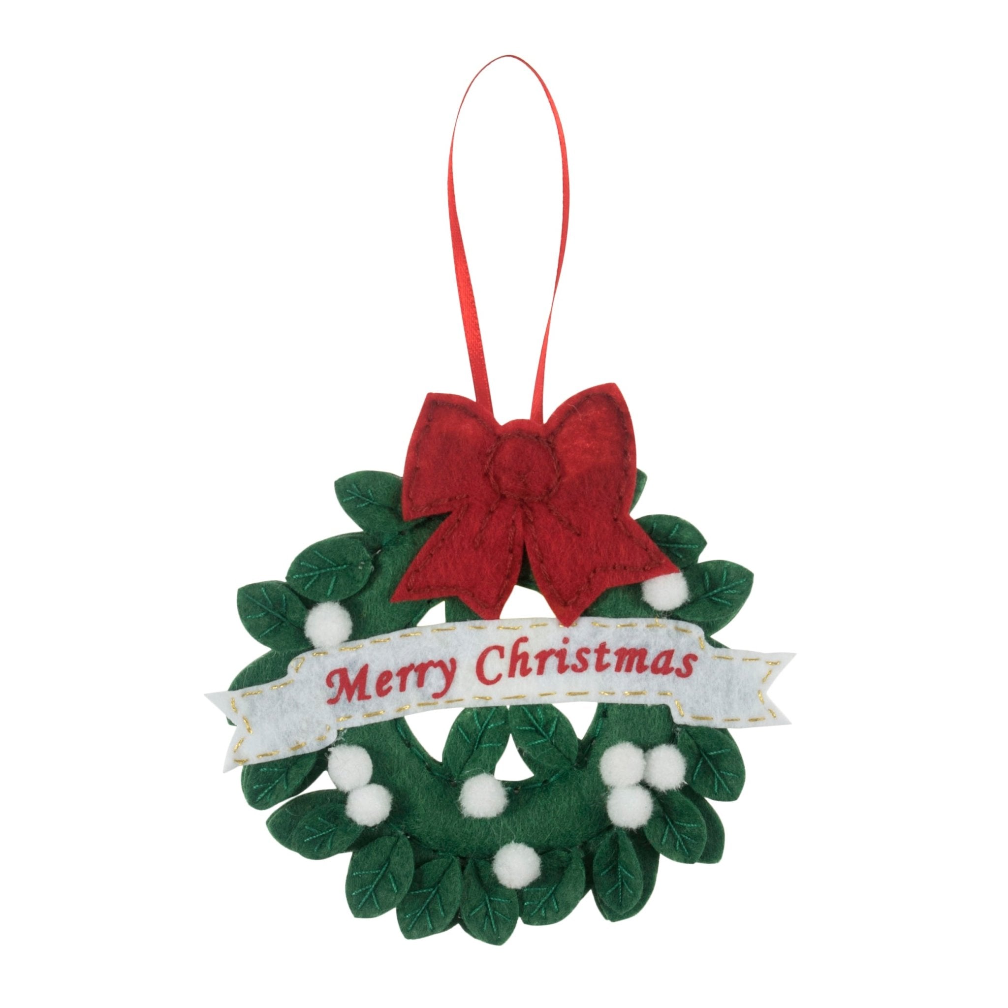 Trimits Felt Decoration Kit: Christmas: Wreath | Buy Online from The Home Crafters