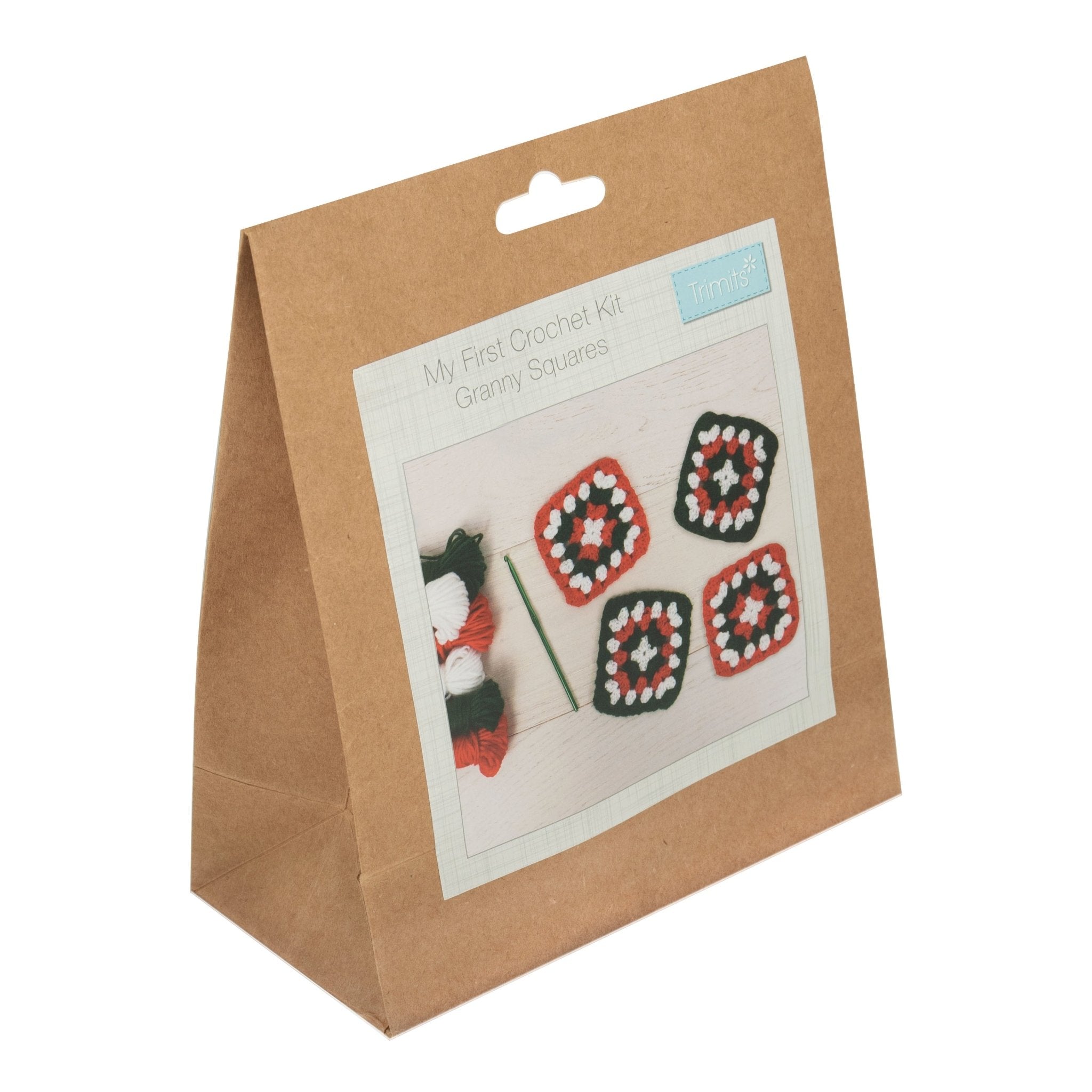 Trimits Crochet Kit: Granny Squares (Festive) | Buy Online from The Home Crafters