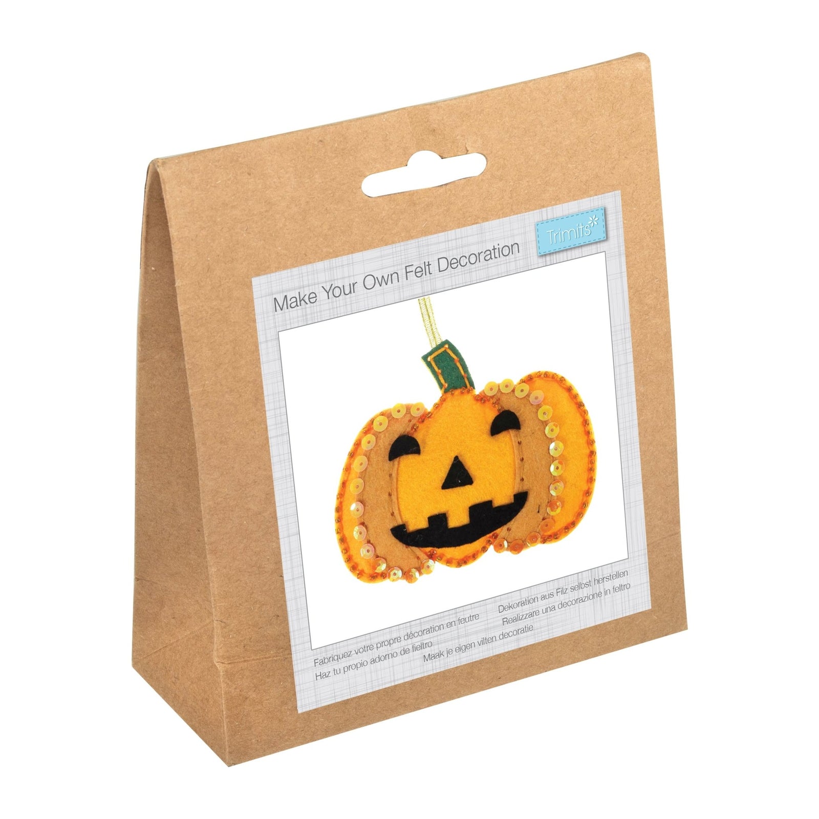 Trimits Felt Decoration Kit: Pumpkin | Buy Online from The Home Crafters