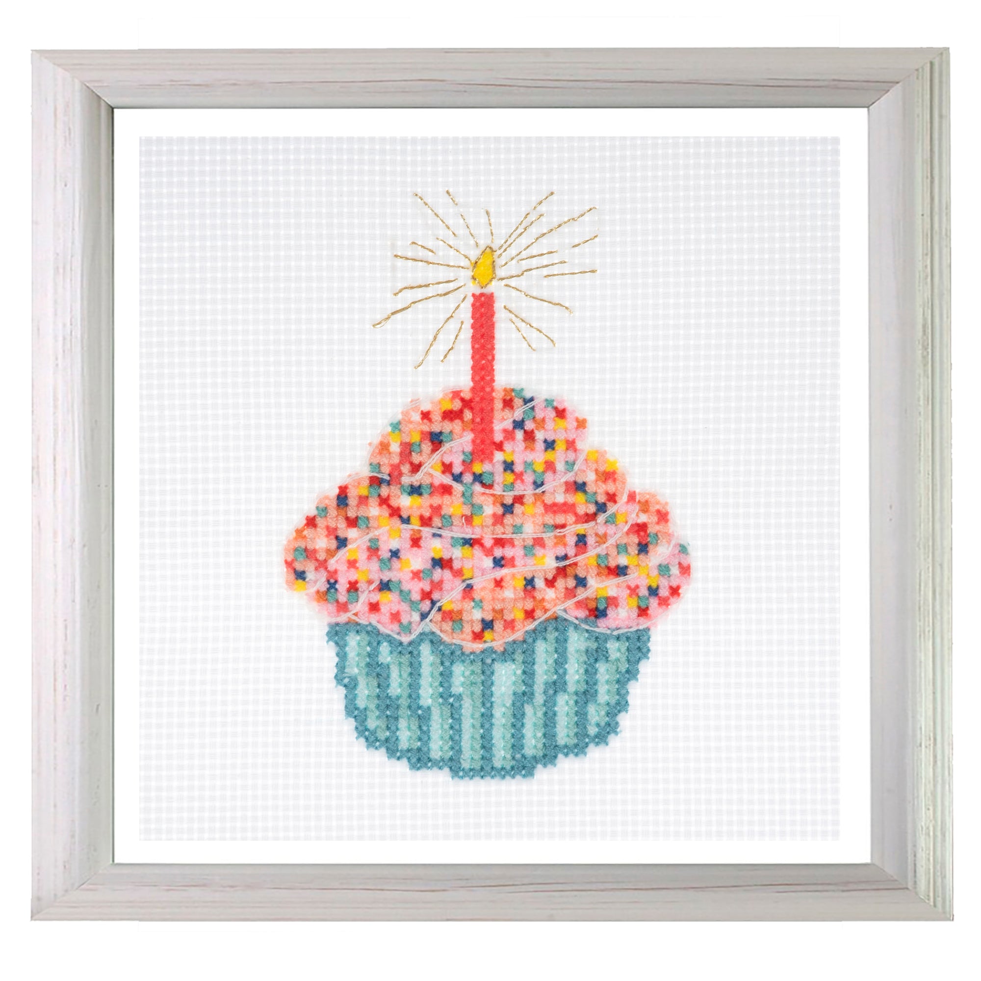 Trimits Mini Counted Cross Stitch Kit: Birthday Cake | Buy Online from The Home Crafters