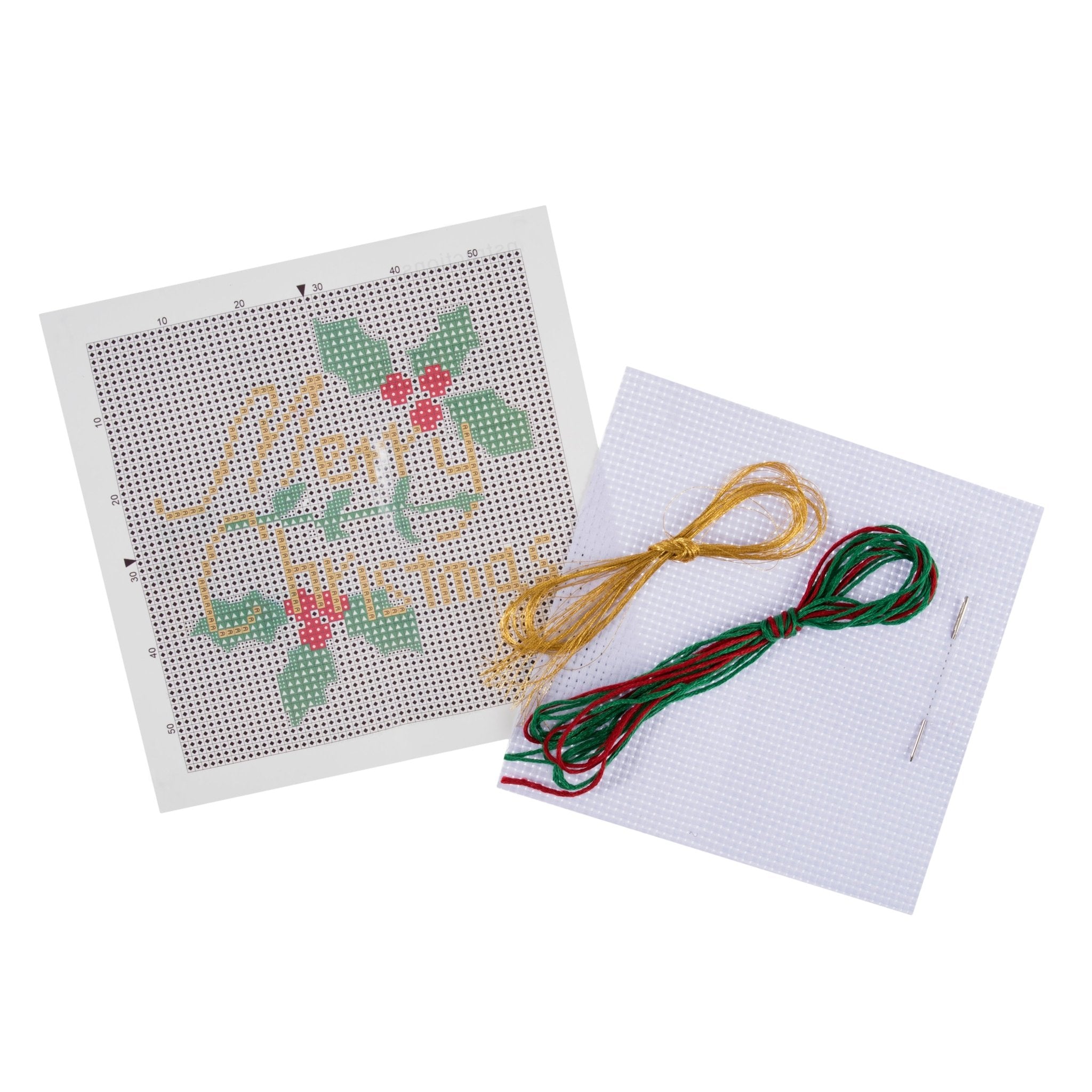 Trimits Mini Festive Counted Cross Stitch Kit: Merry Christmas | Buy Online from The Home Crafters