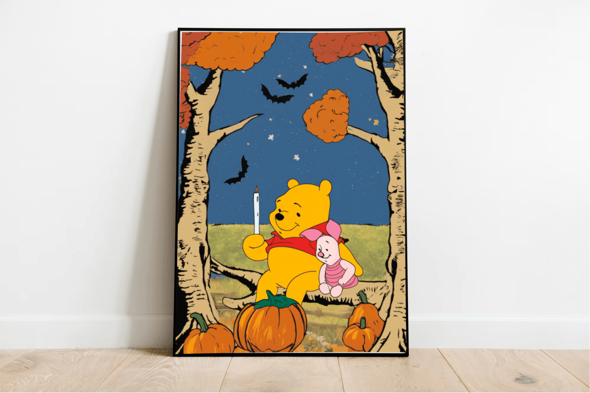 Winnie the Pooh Halloween Print | A3 A4 A5 Wall Art | Buy Online from The Home Crafters