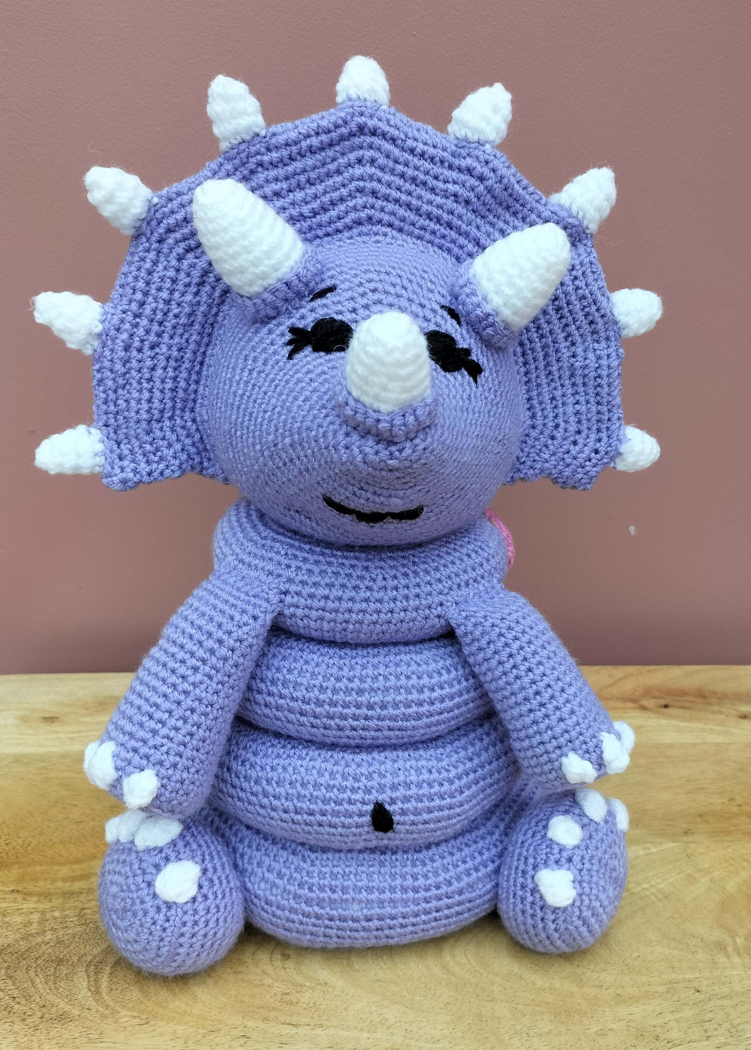 Handmade Crochet - Dibble the Stacking Dinosaur Toy