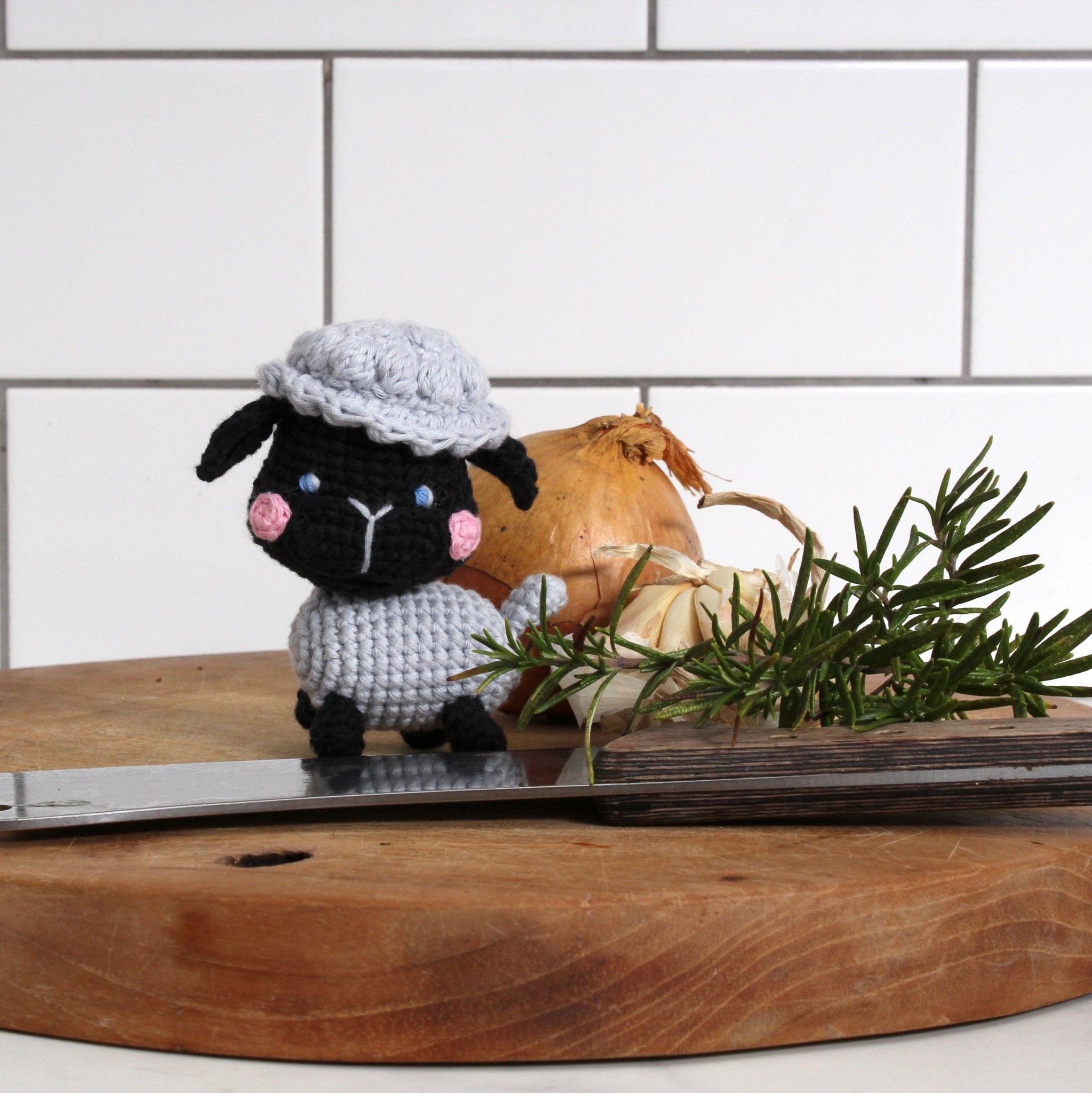 Knitty Critters Hello Adorables Crochet Kit: Barry The Sheep | Buy Online from The Home Crafters