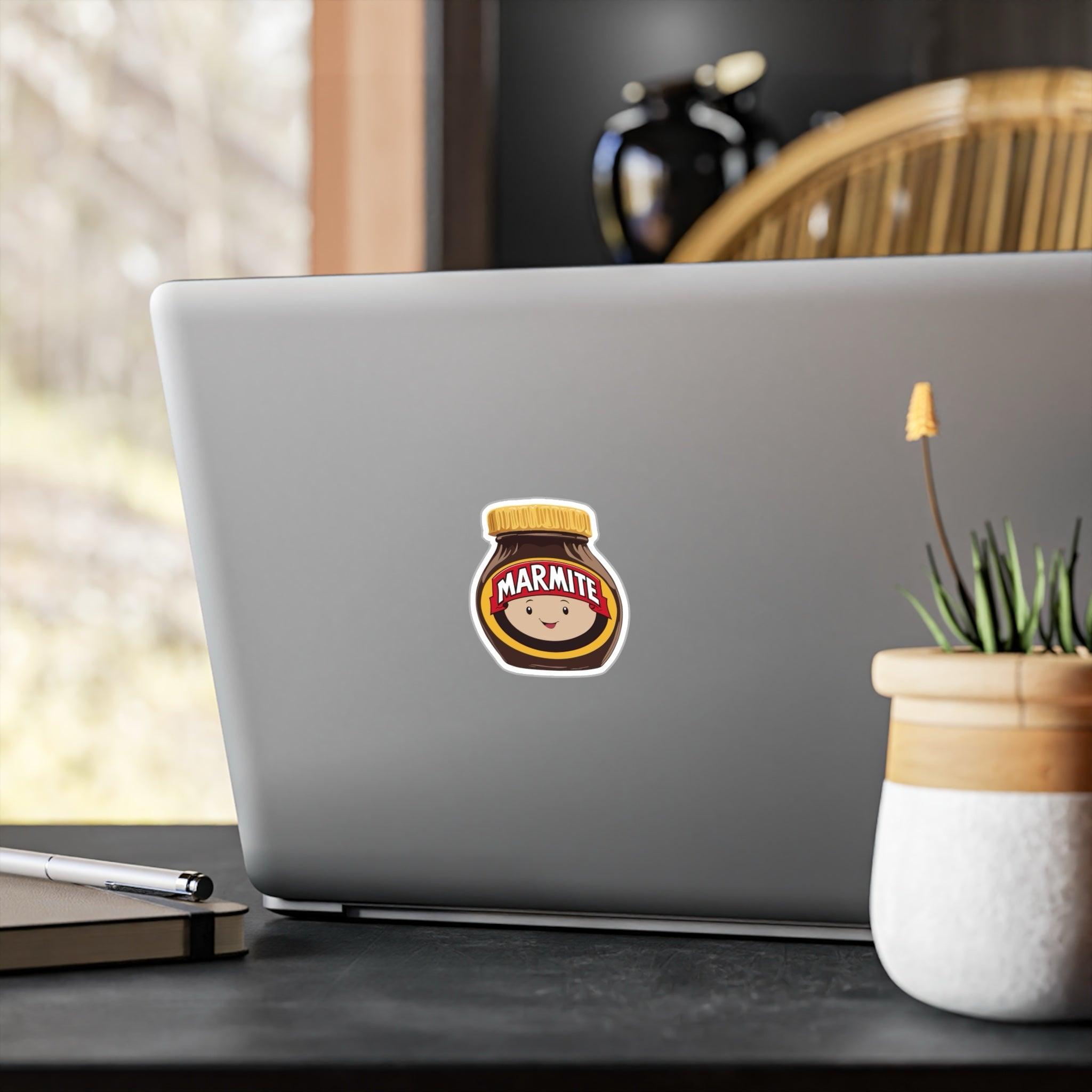 Cute Marmite Sticker | Funny British Food Pun Vinyl Decal | Buy Online from The Home Crafters