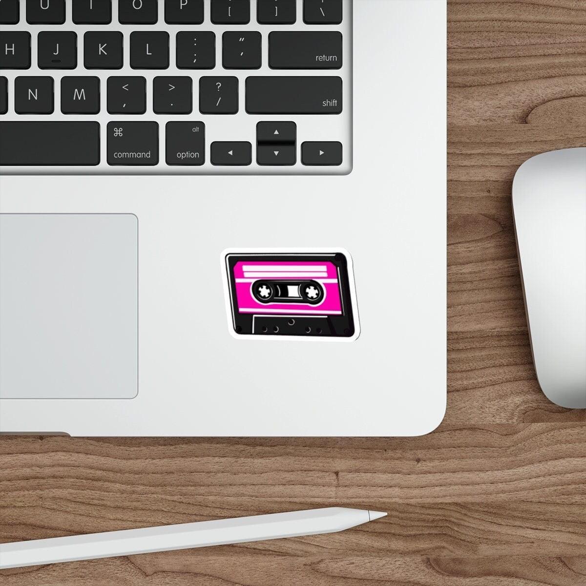 Pink Retro Cassette Sticker – Mixtape Aesthetic Vinyl Decal | Buy Online from The Home Crafters