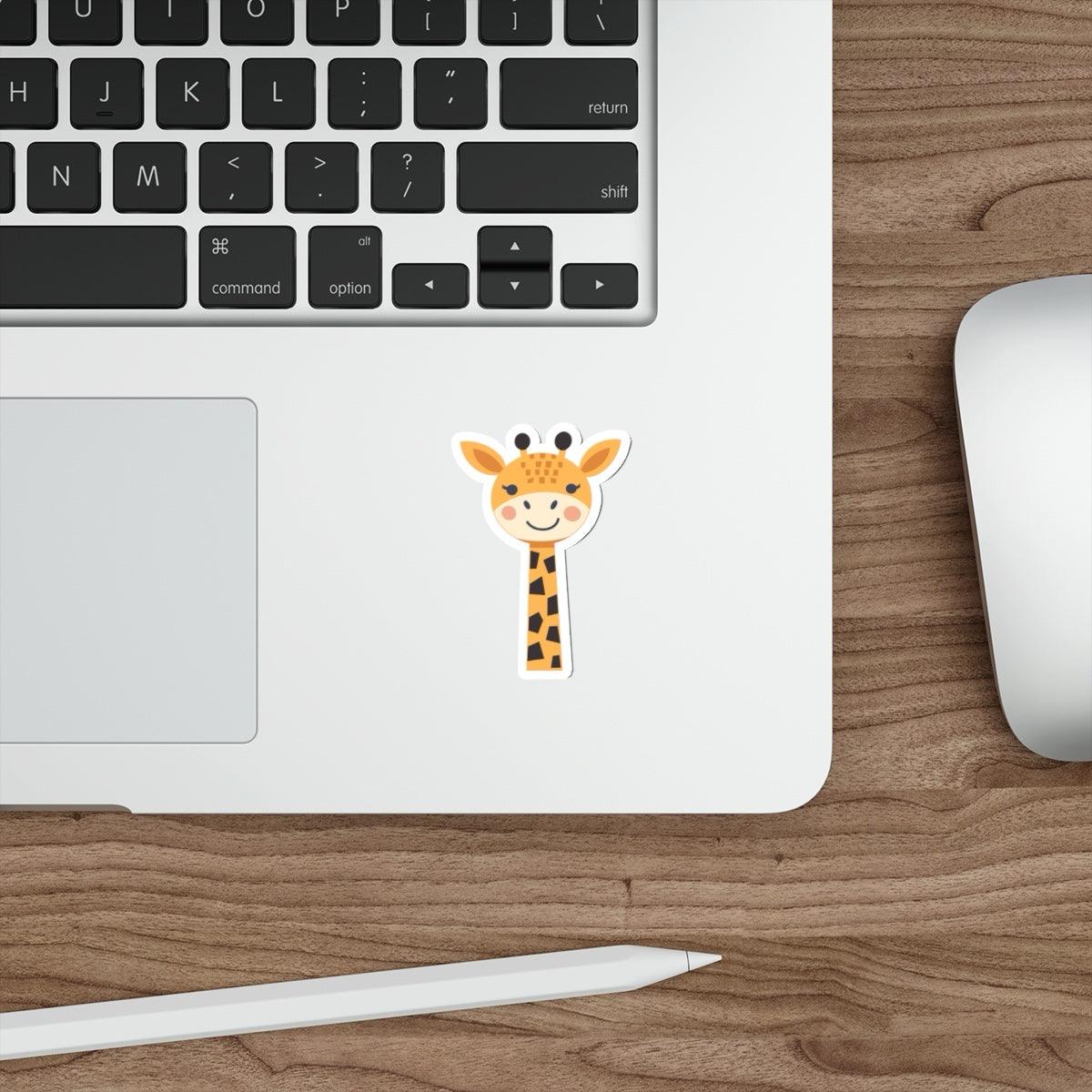 Playful Giraffe Sticker – Cute Animal Vinyl Decal | Buy Online from The Home Crafters