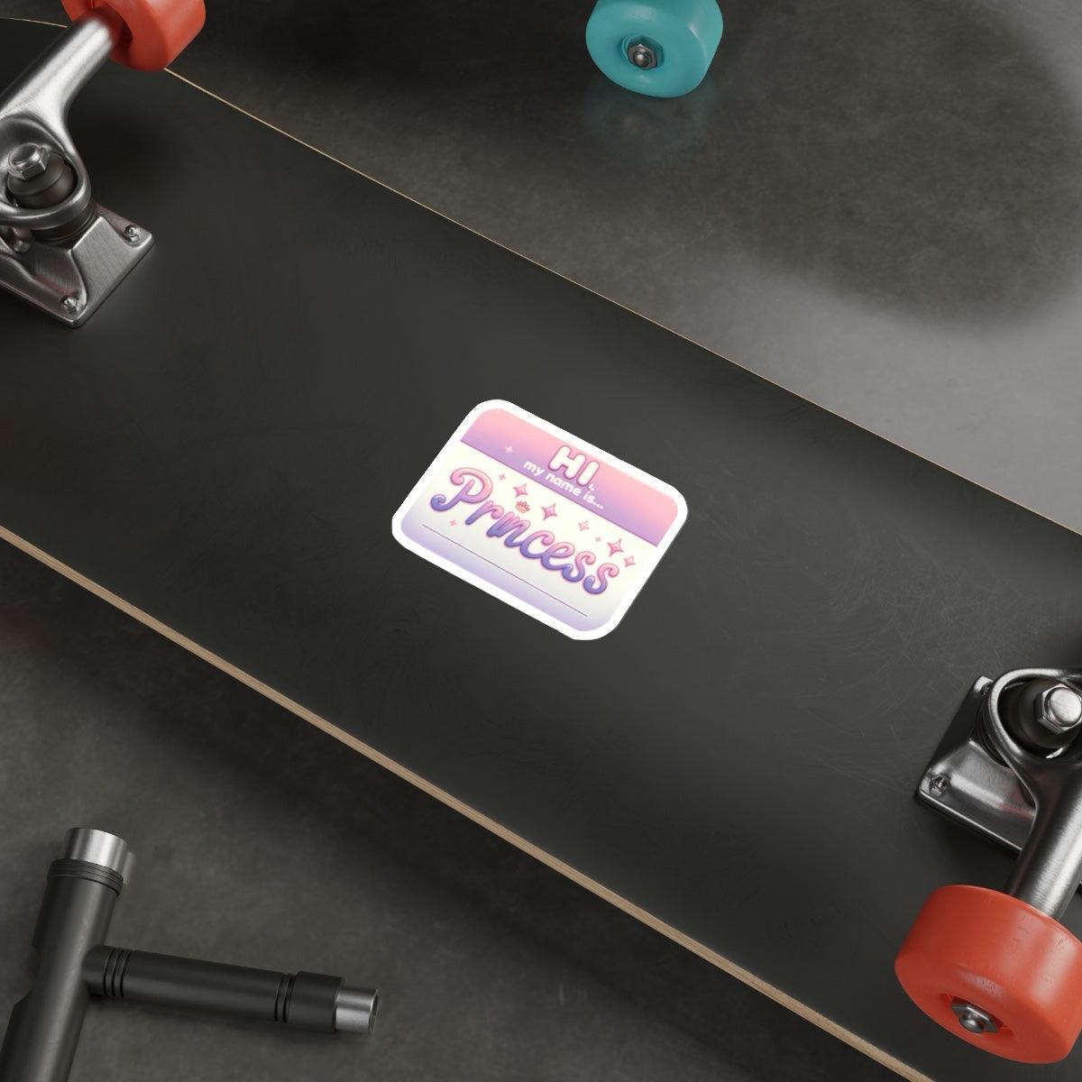 Hi, My Name is Princess – Name Tag Sticker Vinyl Decal | Buy Online from The Home Crafters