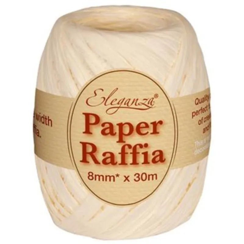 8mm Paper Raffia Ribbon - 30m | Buy Online from The Home Crafters