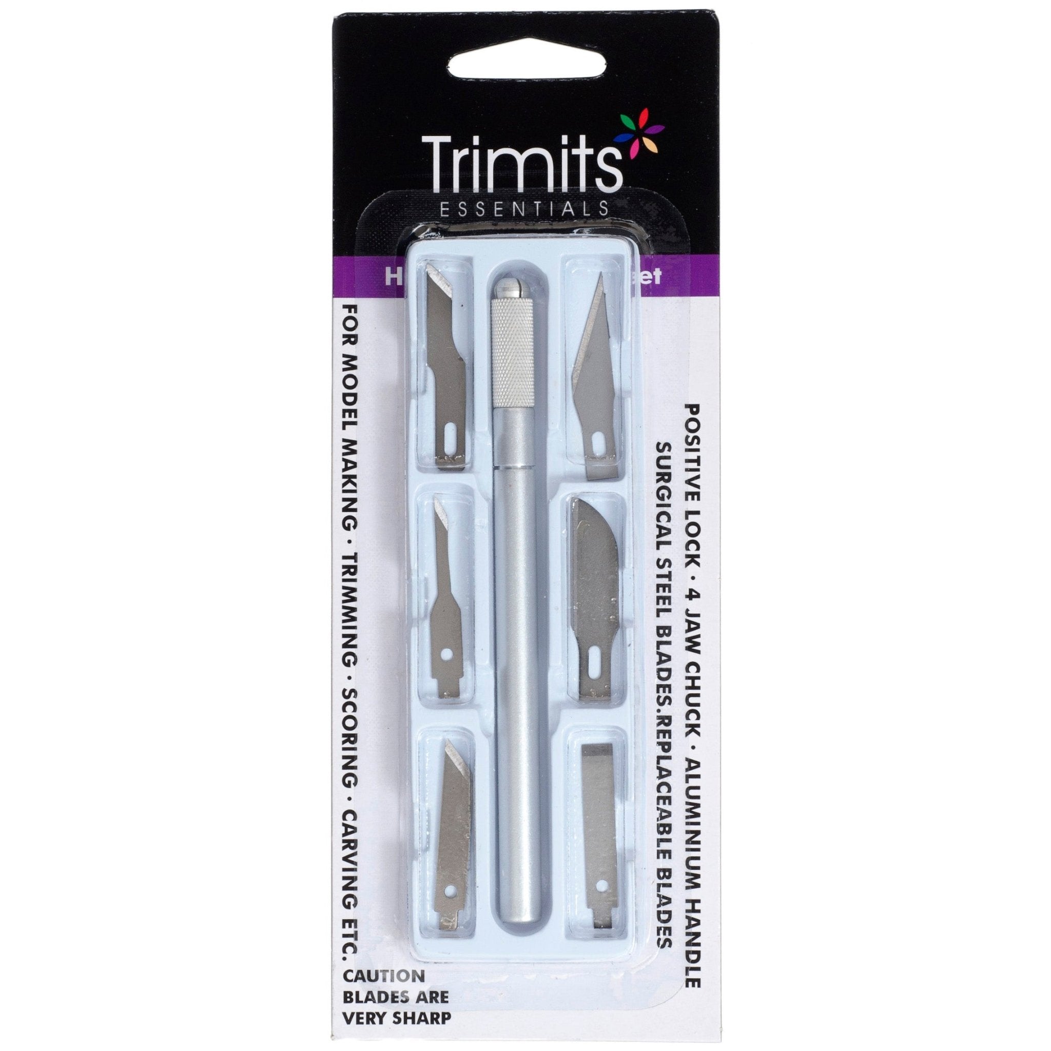 Trimits Hobby Knife Set - 6 blades | Buy Online from The Home Crafters