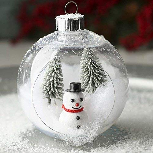 Open Front Plastic Bauble - 2pc | Buy Online from The Home Crafters